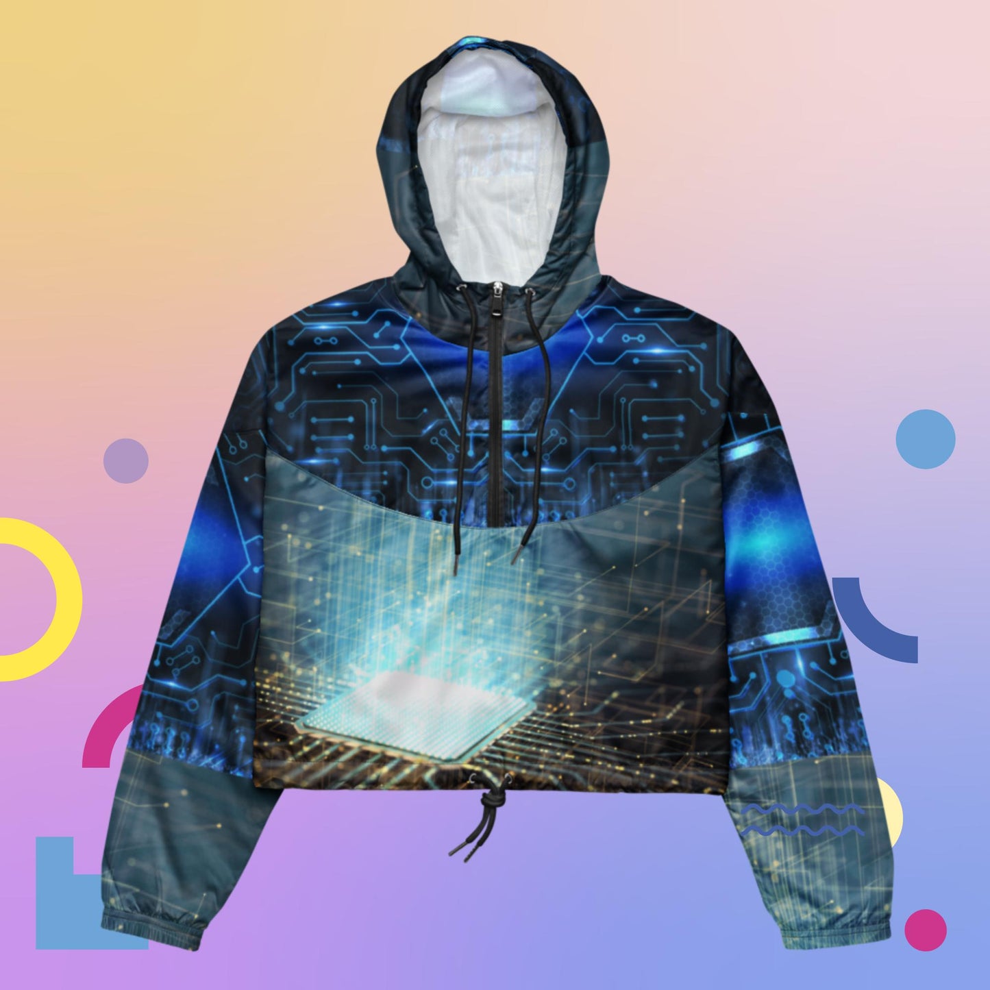 Neural Network Central Processing Unit, Women’s cropped windbreaker