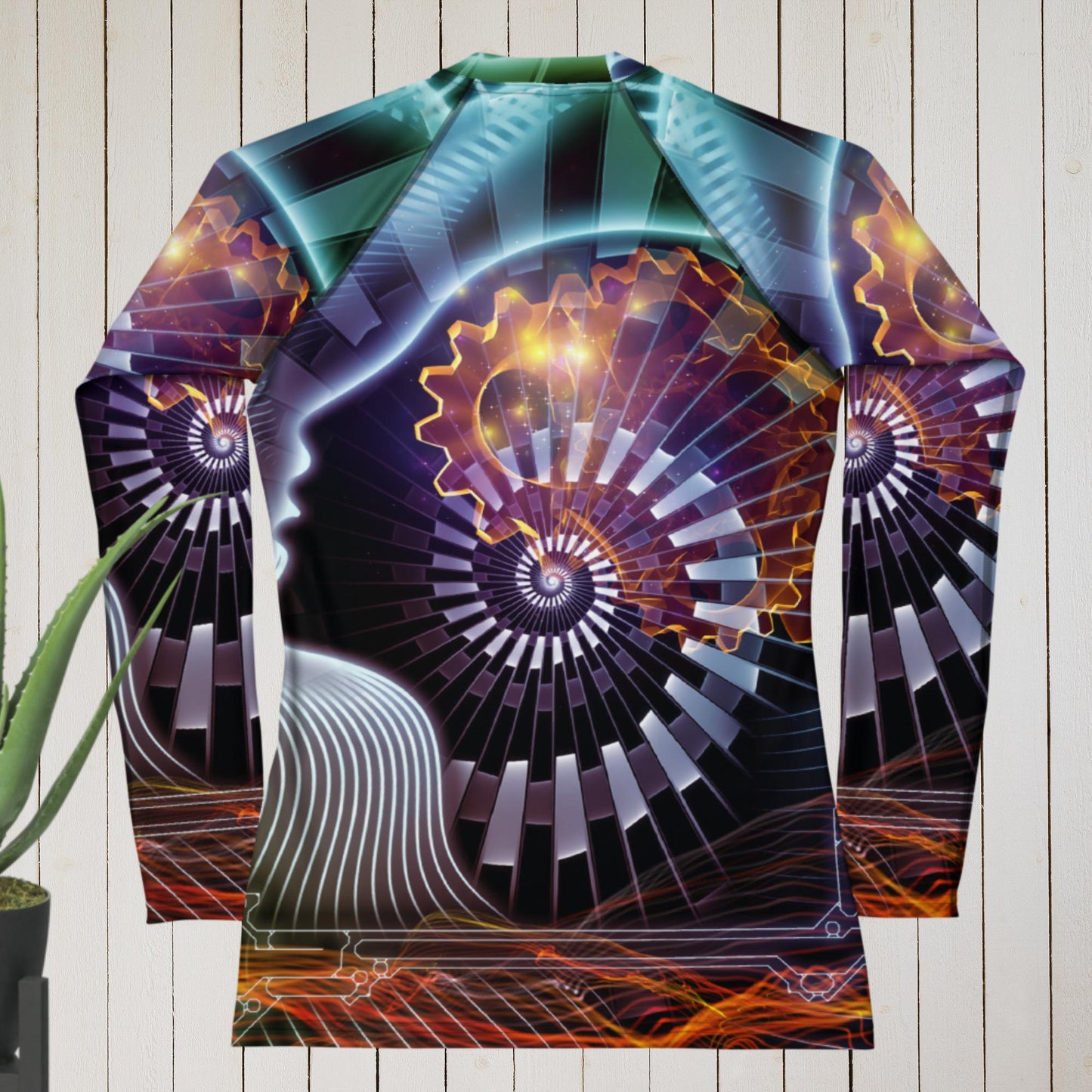 Mind-trails Spirals of the Mind Series, Women's Rash Guard