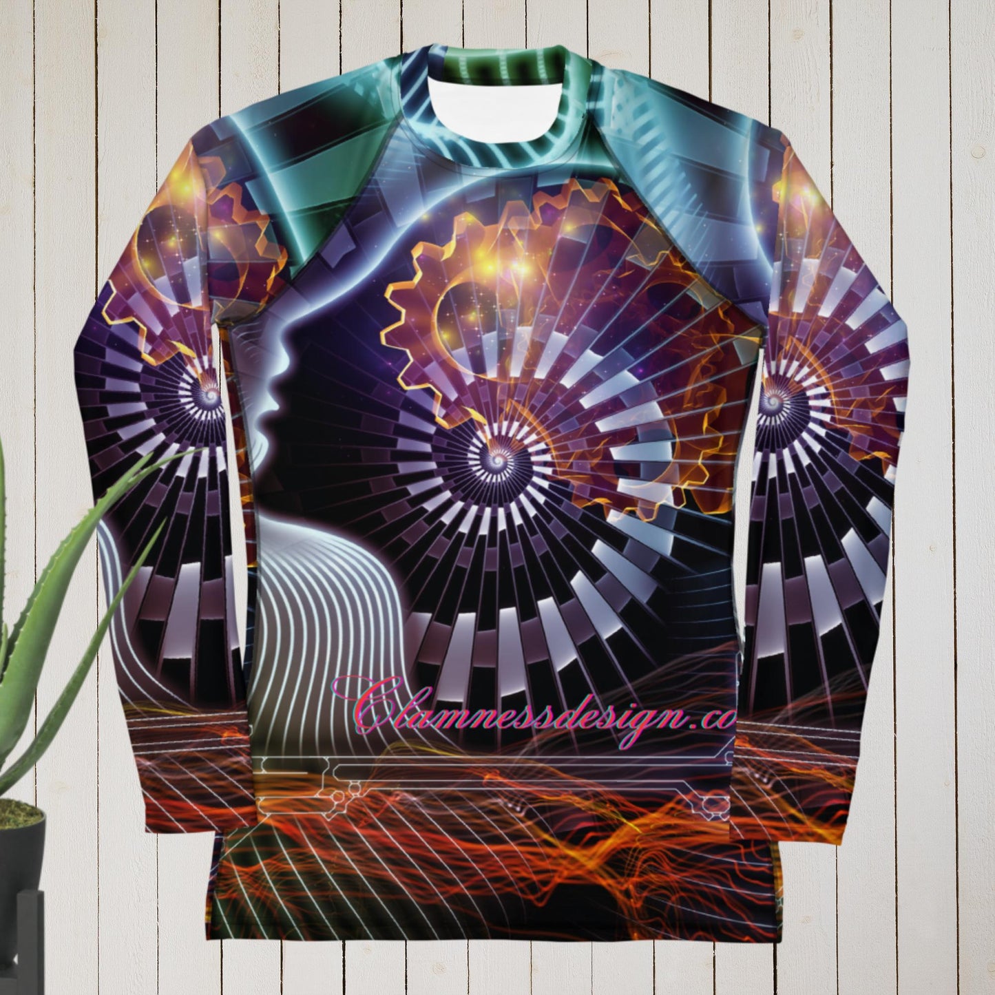 Mind-trails Spirals of the Mind Series, Women's Rash Guard