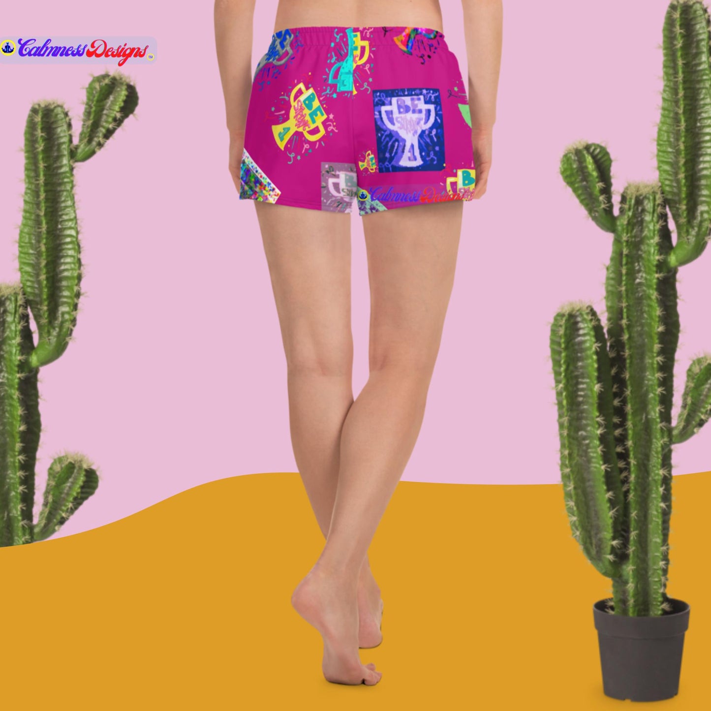 Be Strong, # 1, Women’s Recycled Athletic Shorts