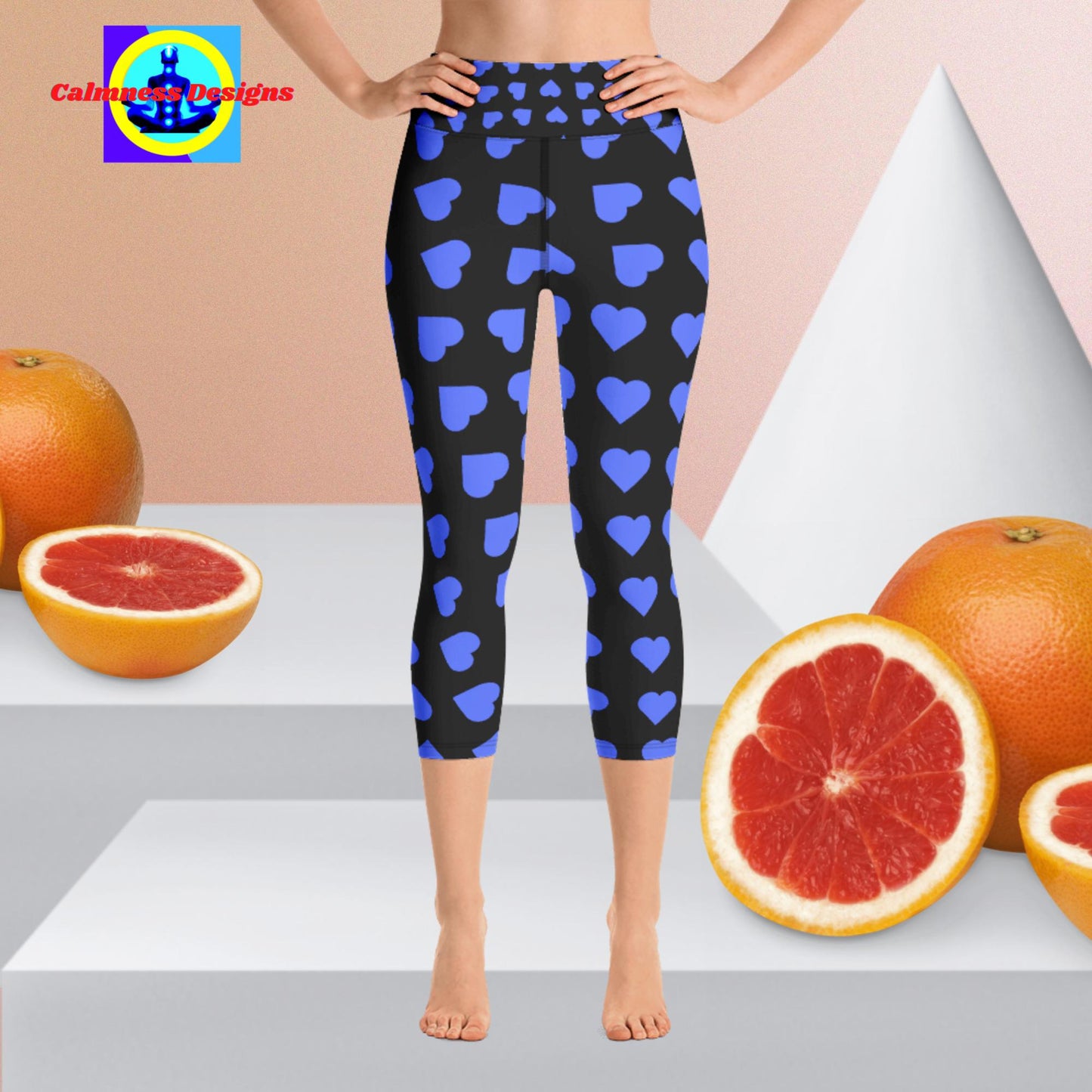 Hearts Of Love, Designer's Styles, Yoga Capri Leggings