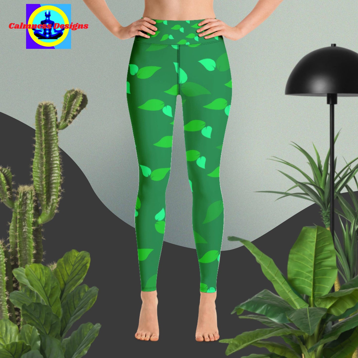 Beautiful Green Leaves, Yoga Leggings