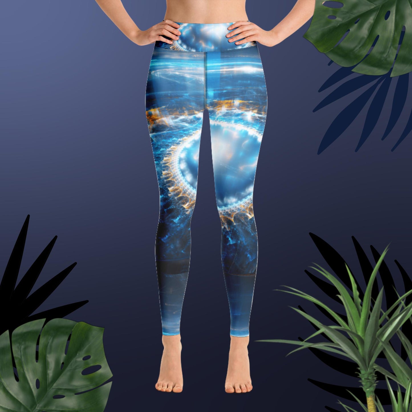Alien City Lights, Yoga Leggings