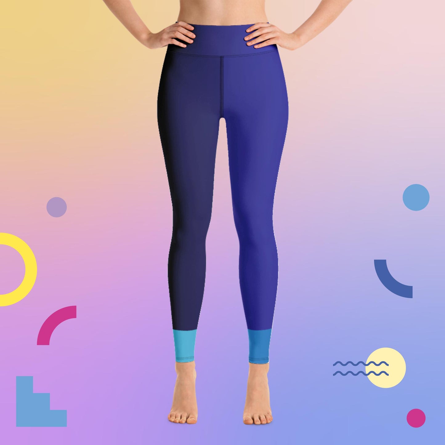Gradient Colors Designs, Yoga Leggings