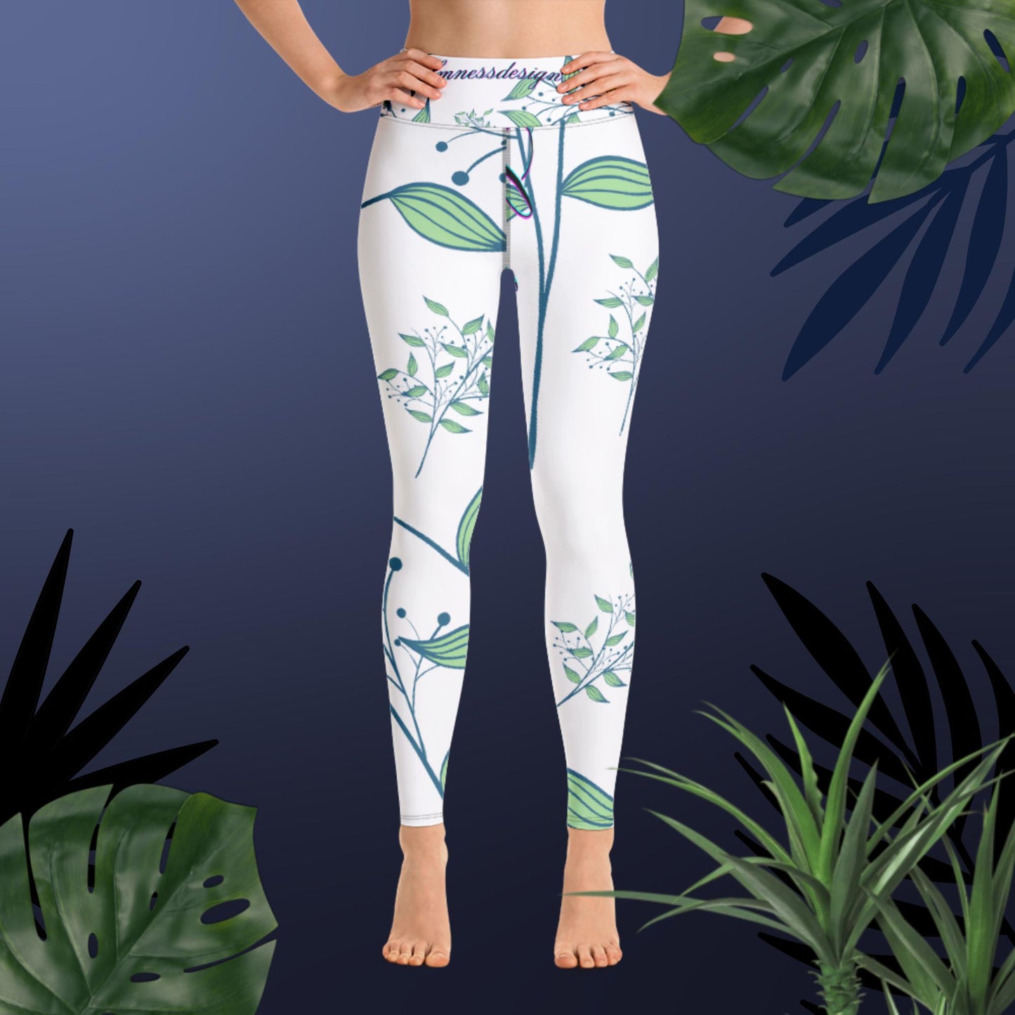 Nature Yoga Logo, Yoga Leggings