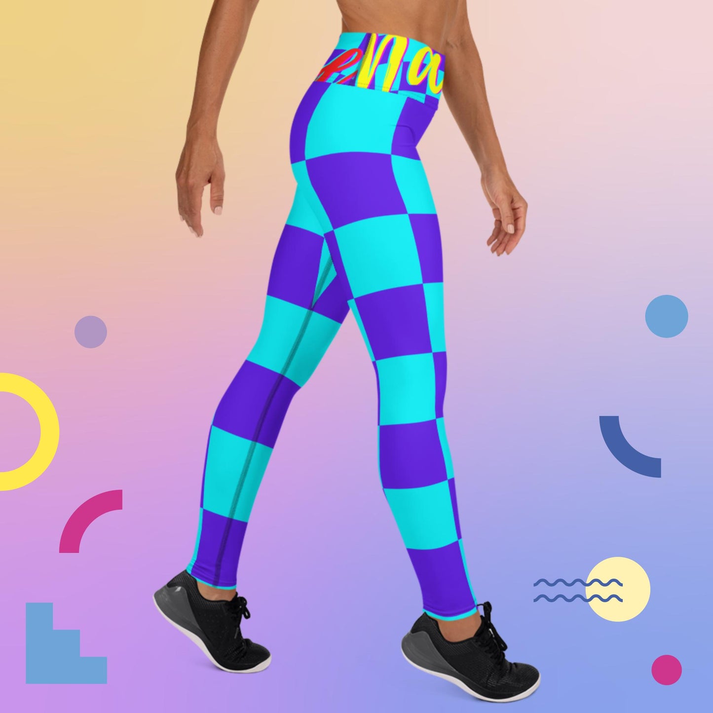 Checkered, Master Piece, Yoga Leggings