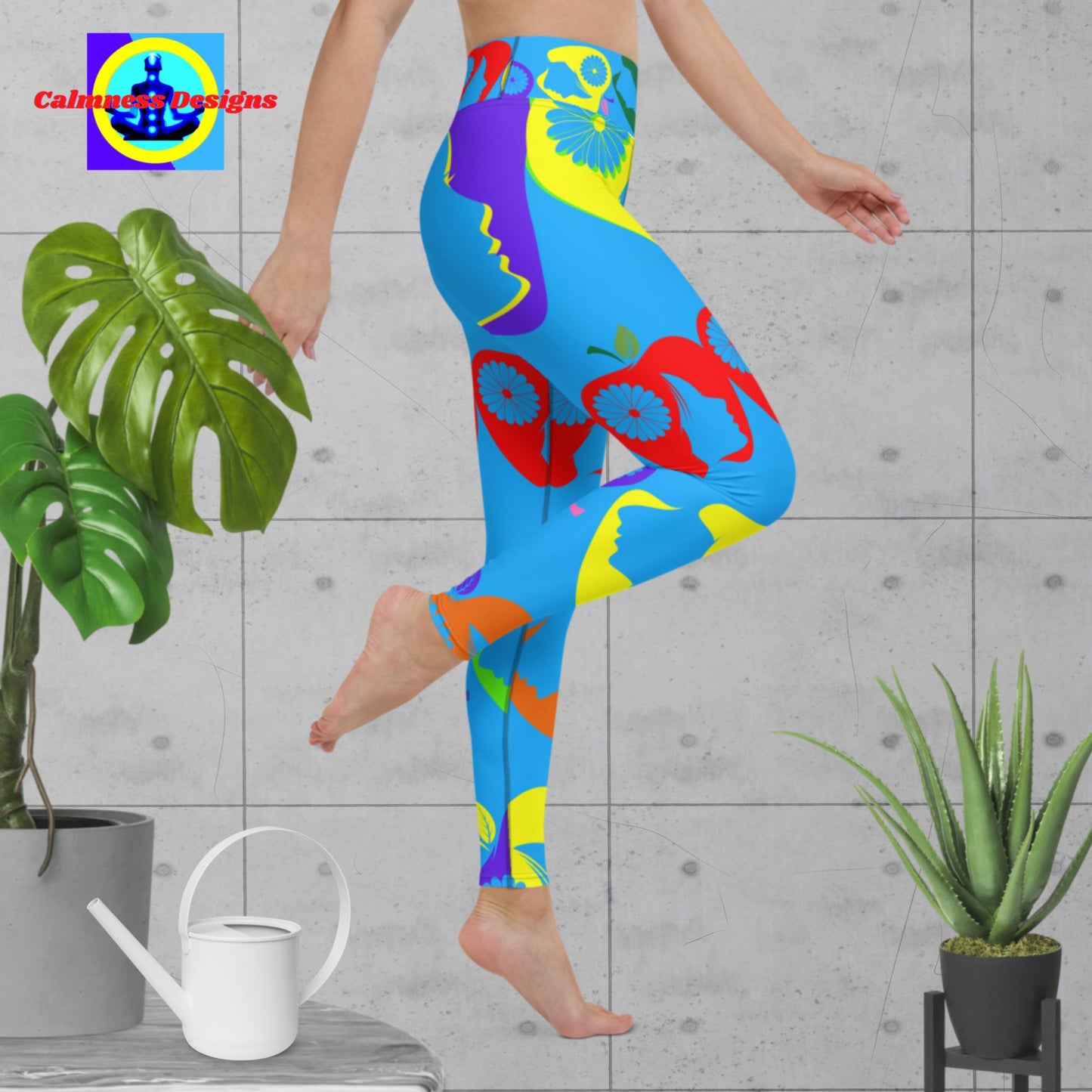 Calmness Designs Beauty Apples, Yoga Leggings