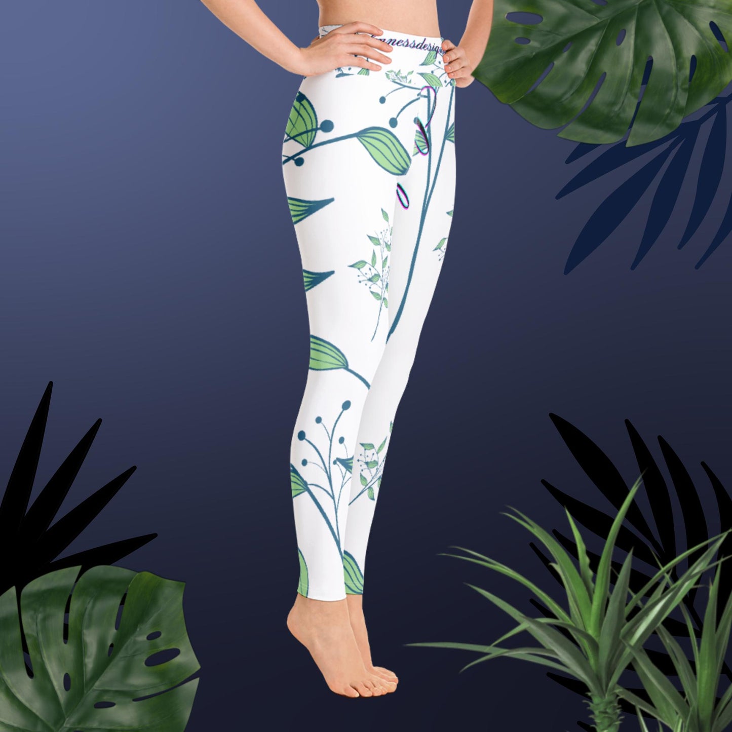 Nature Yoga Logo, Yoga Leggings