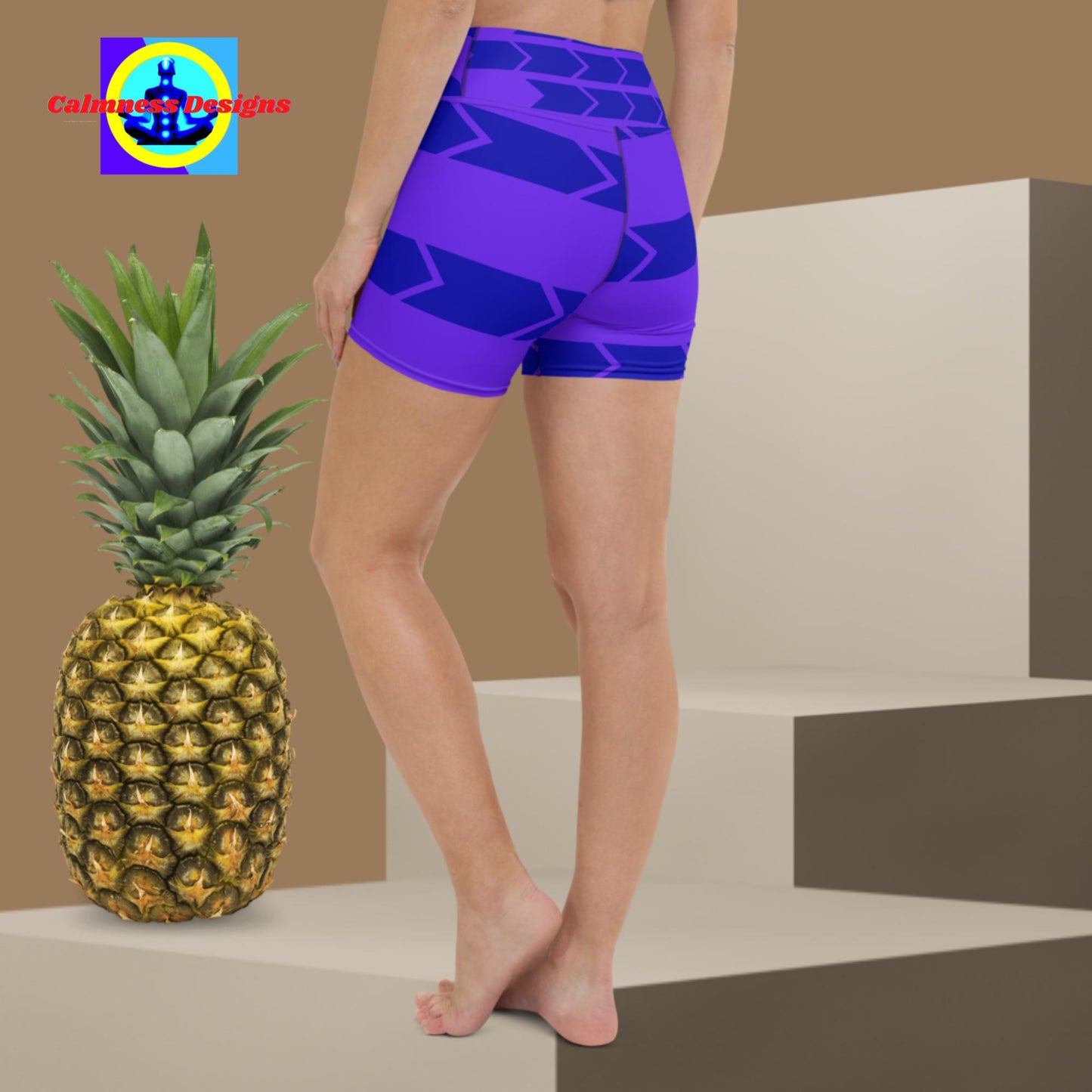 Calmness Designs, Designer's Styles, Shorts, Yoga Shorts