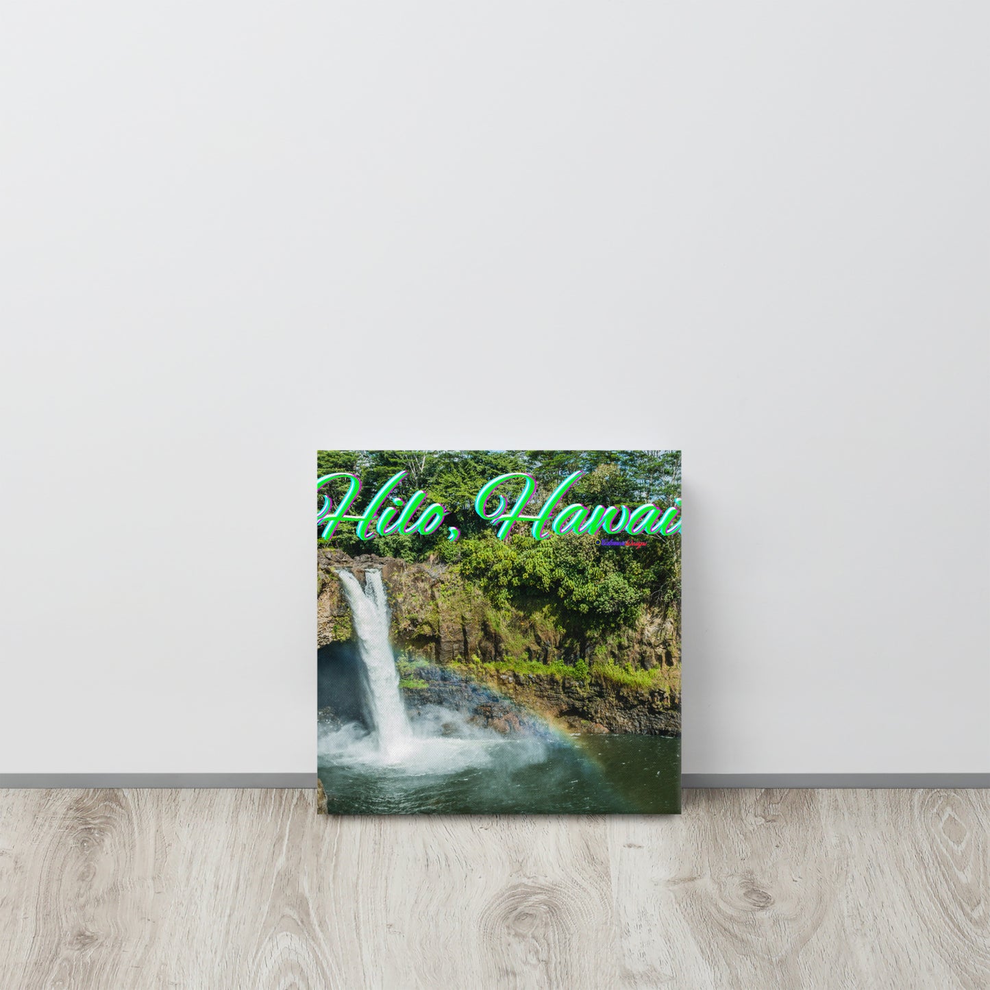 Rainbow, Water Falls in Hilo Hawaii, Canvas
