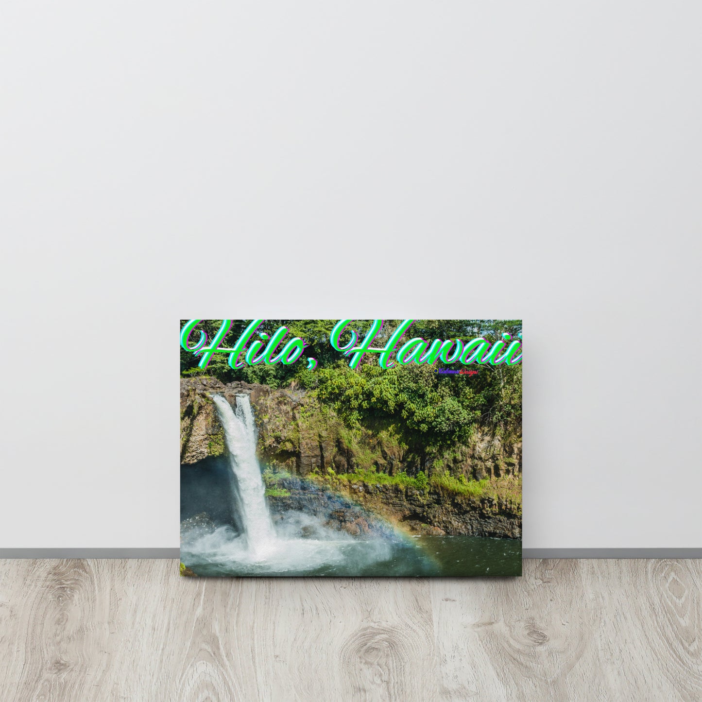 Rainbow, Water Falls in Hilo Hawaii, Canvas
