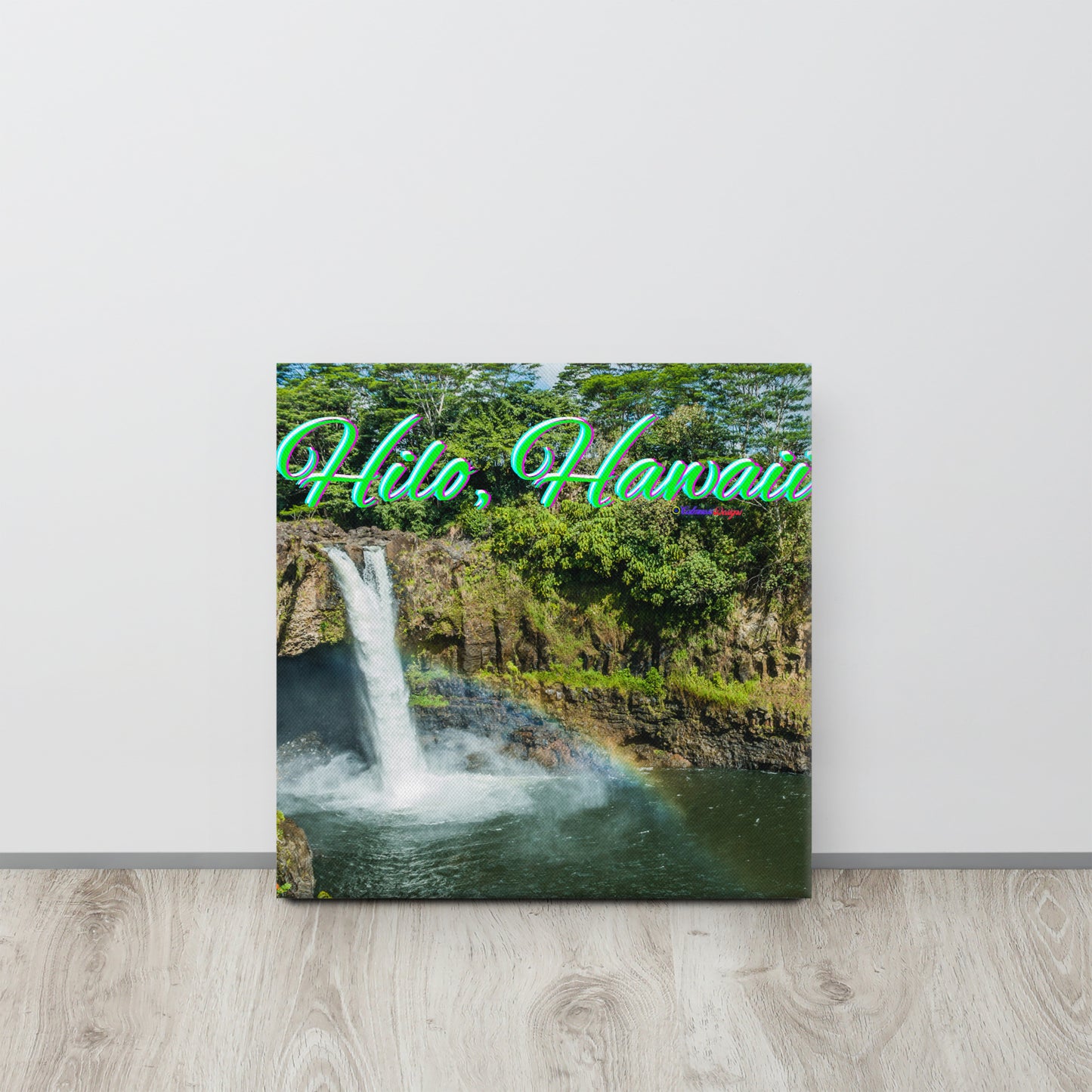 Rainbow, Water Falls in Hilo Hawaii, Canvas