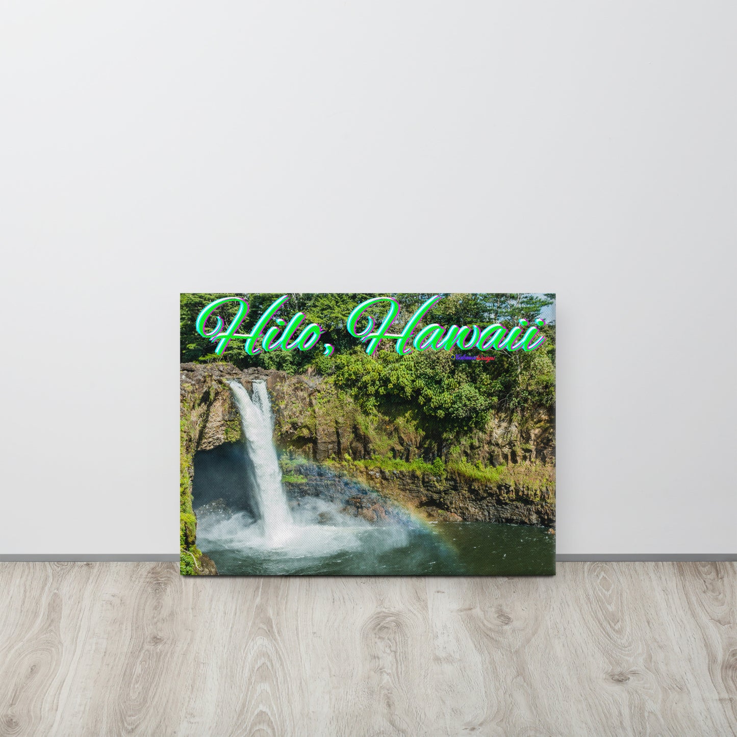 Rainbow, Water Falls in Hilo Hawaii, Canvas