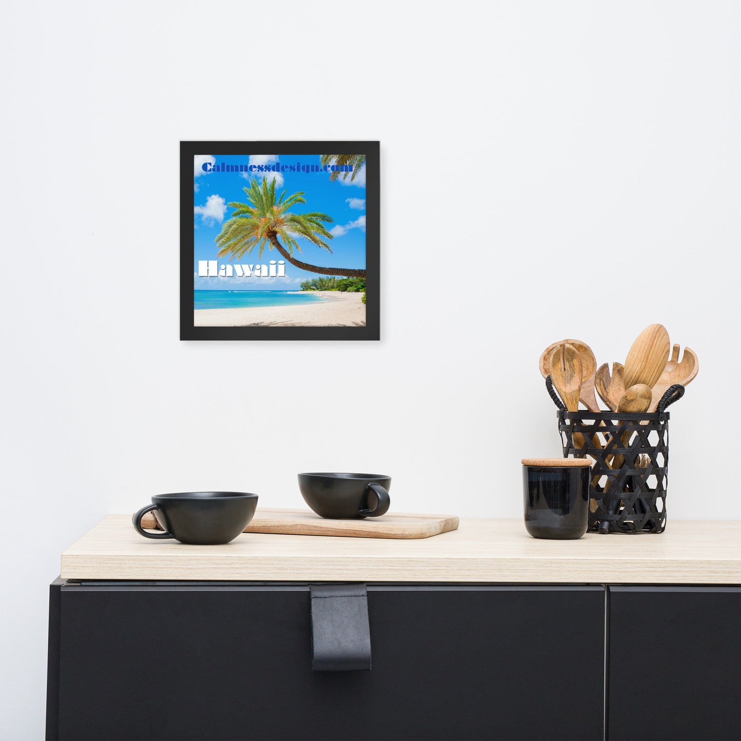 Sunset Beach, Hawaii, calmnessdesign.com, Framed poster