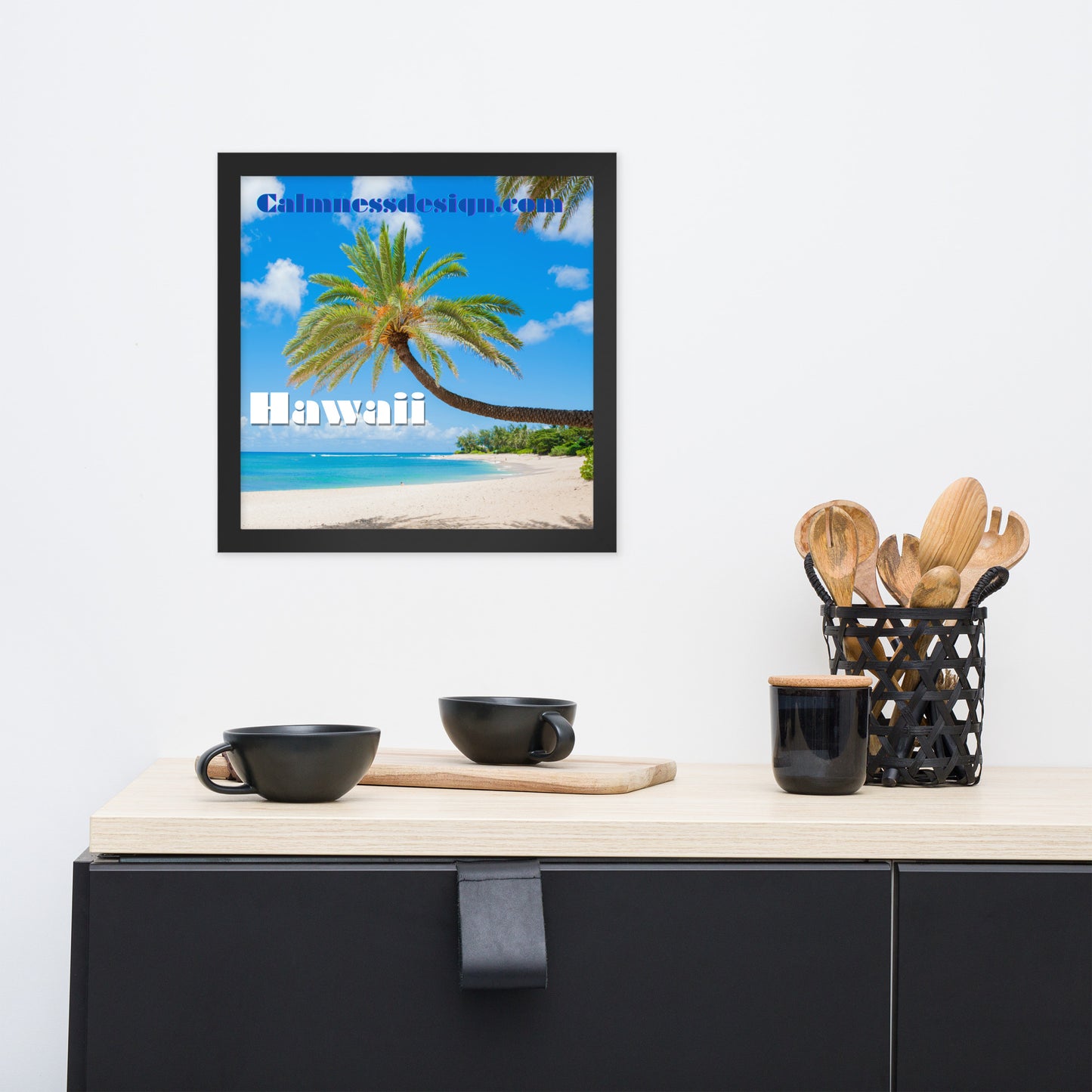 Sunset Beach, Hawaii, calmnessdesign.com, Framed poster