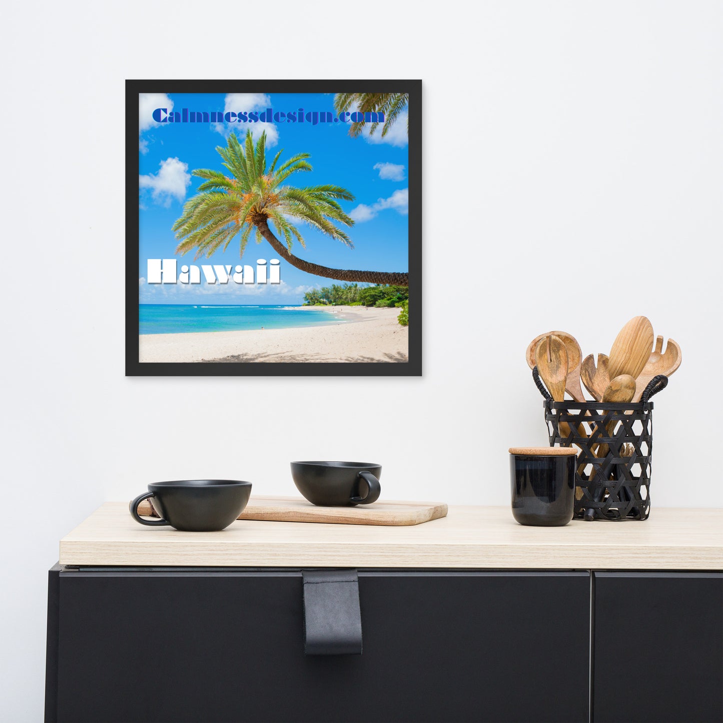 Sunset Beach, Hawaii, calmnessdesign.com, Framed poster