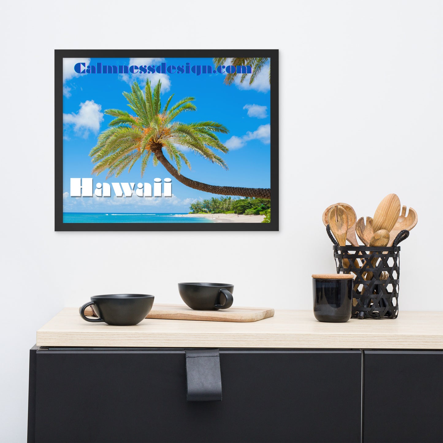 Sunset Beach, Hawaii, calmnessdesign.com, Framed poster