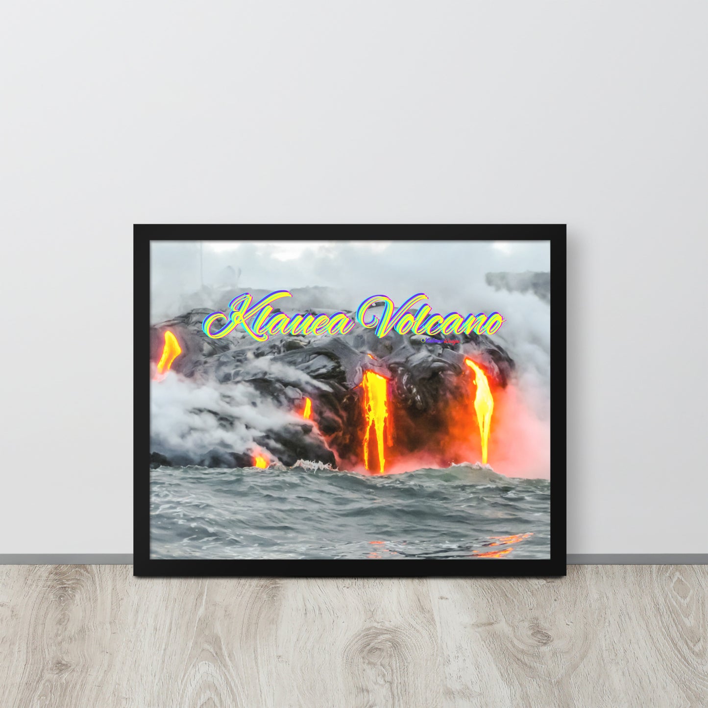 Klauea Volcano in Big Island Hawaii, Framed poster