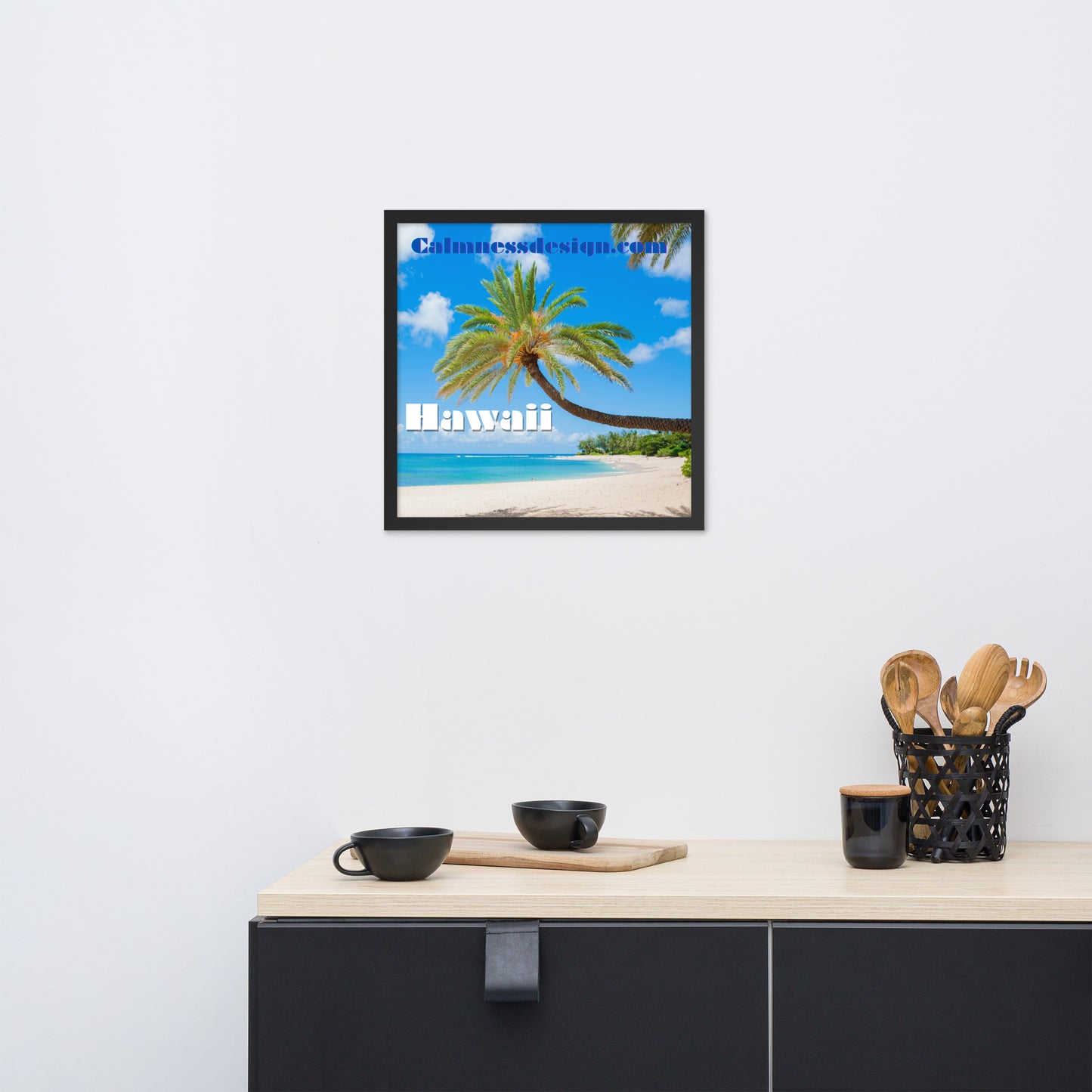 Sunset Beach, Hawaii, calmnessdesign.com, Framed poster
