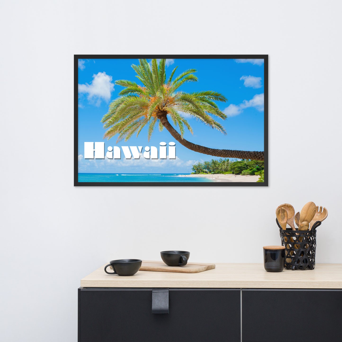 Sunset Beach, Hawaii, calmnessdesign.com, Framed poster