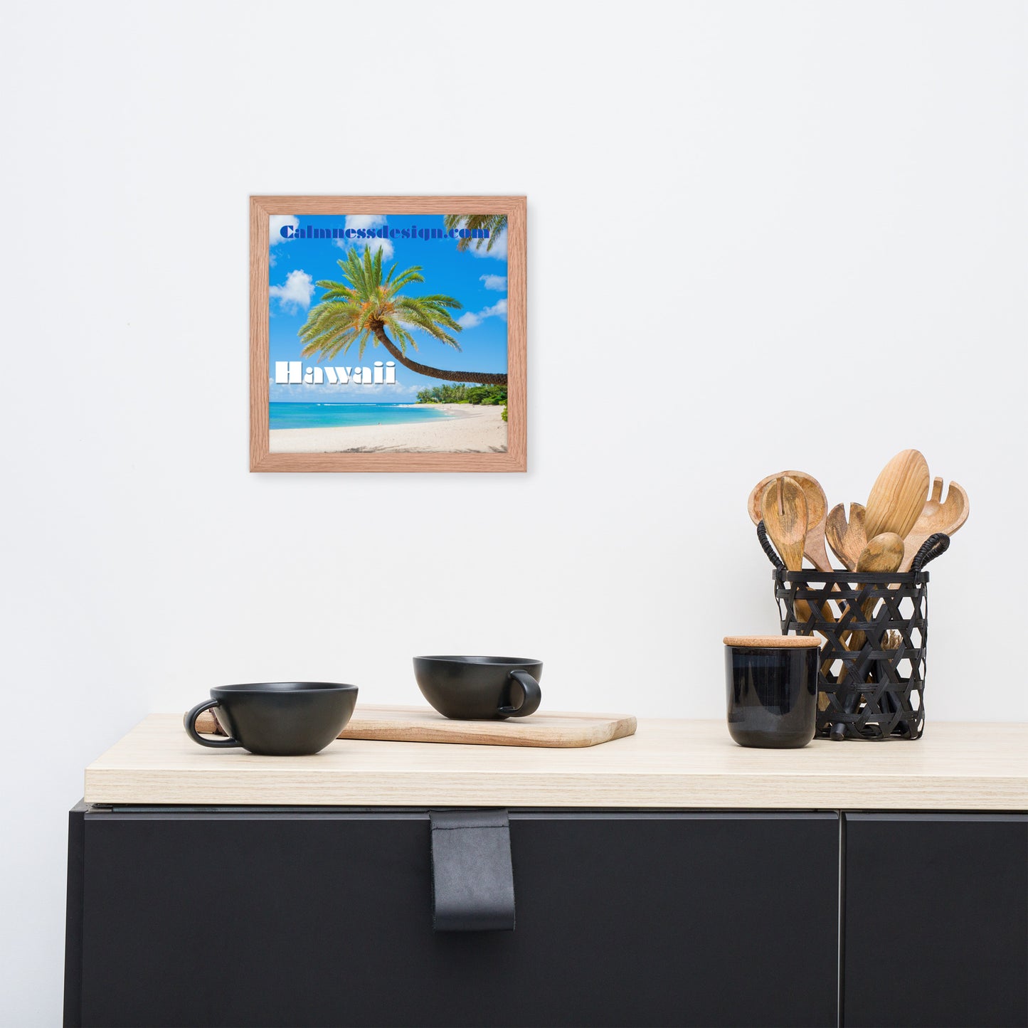Sunset Beach, Hawaii, calmnessdesign.com, Framed poster