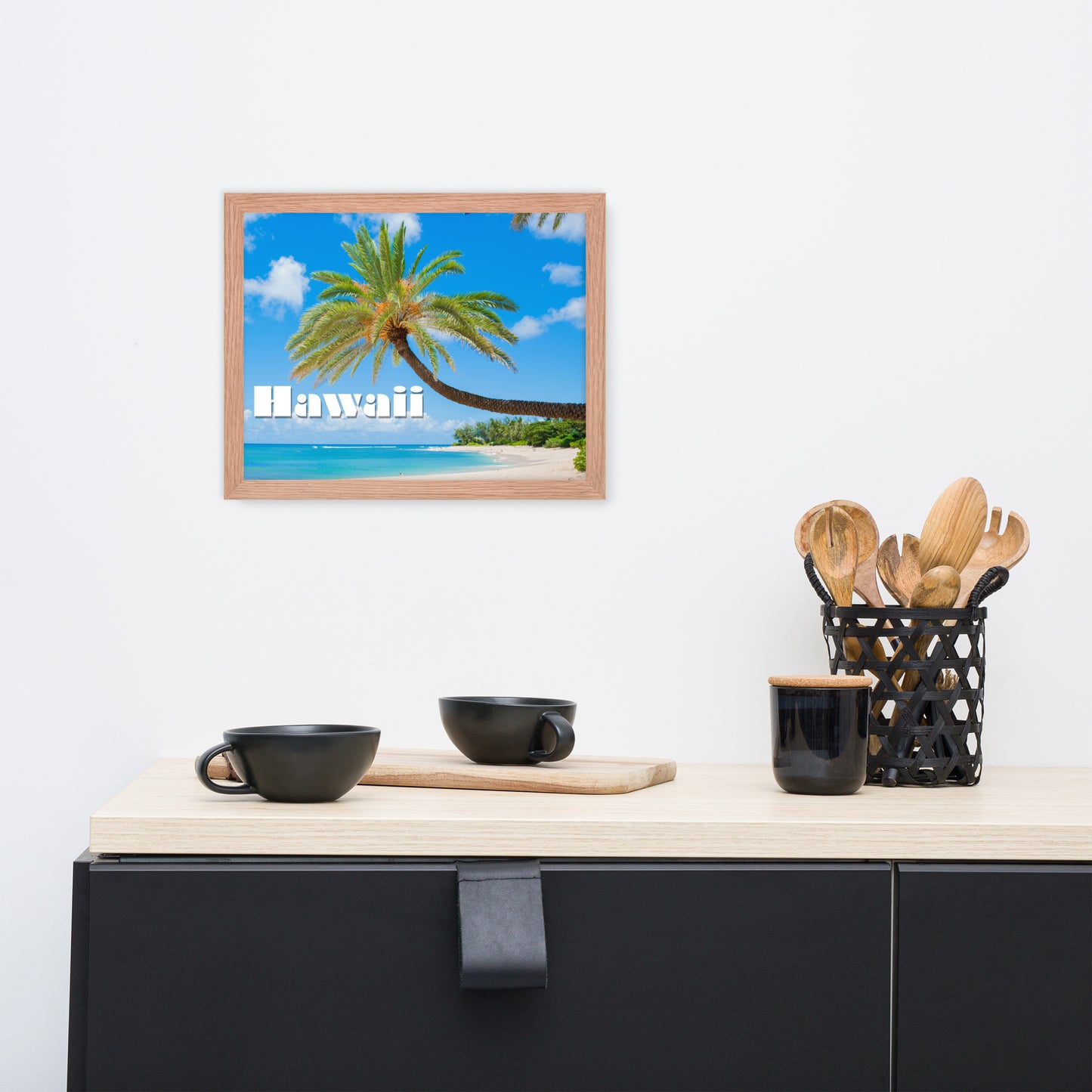 Sunset Beach, Hawaii, calmnessdesign.com, Framed poster