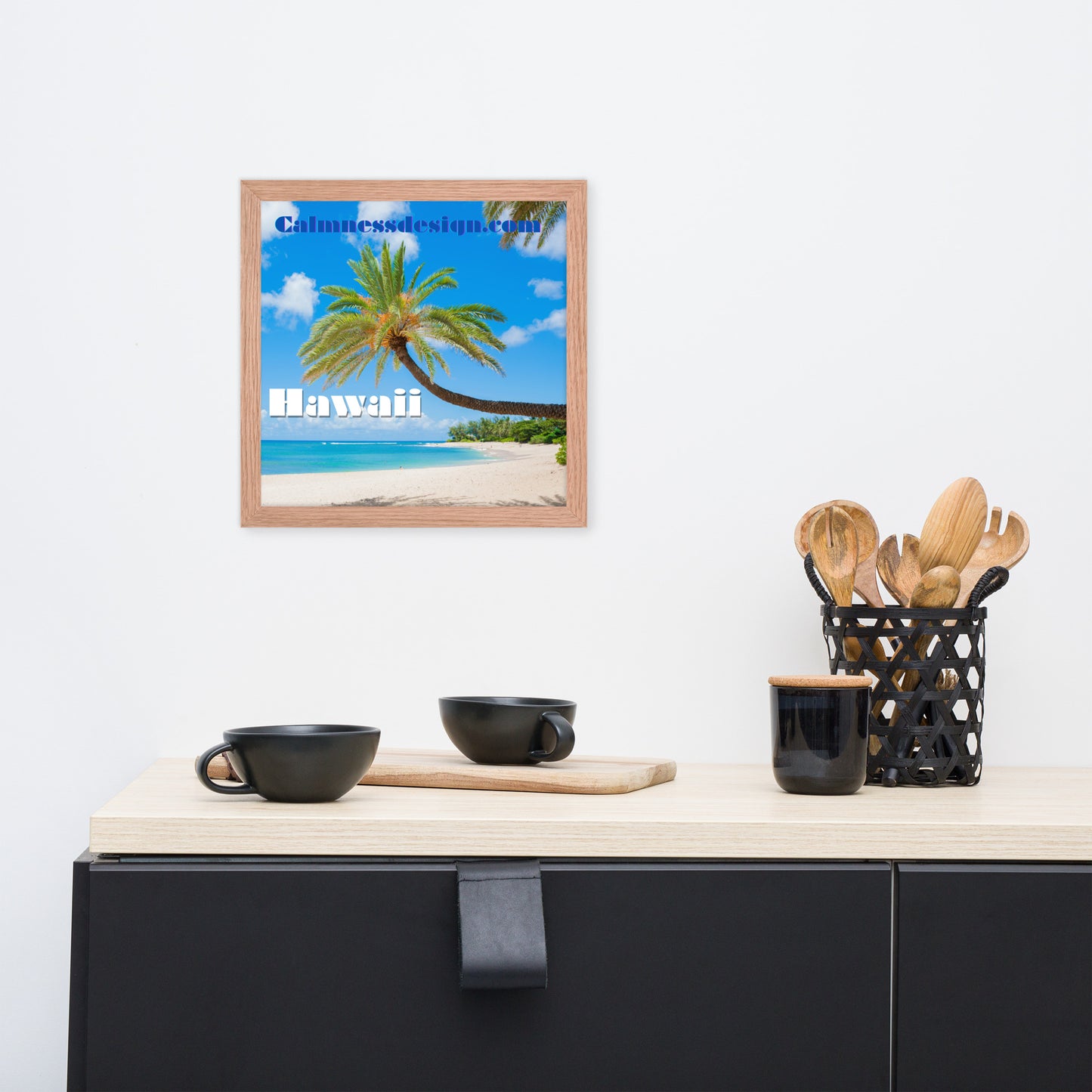 Sunset Beach, Hawaii, calmnessdesign.com, Framed poster