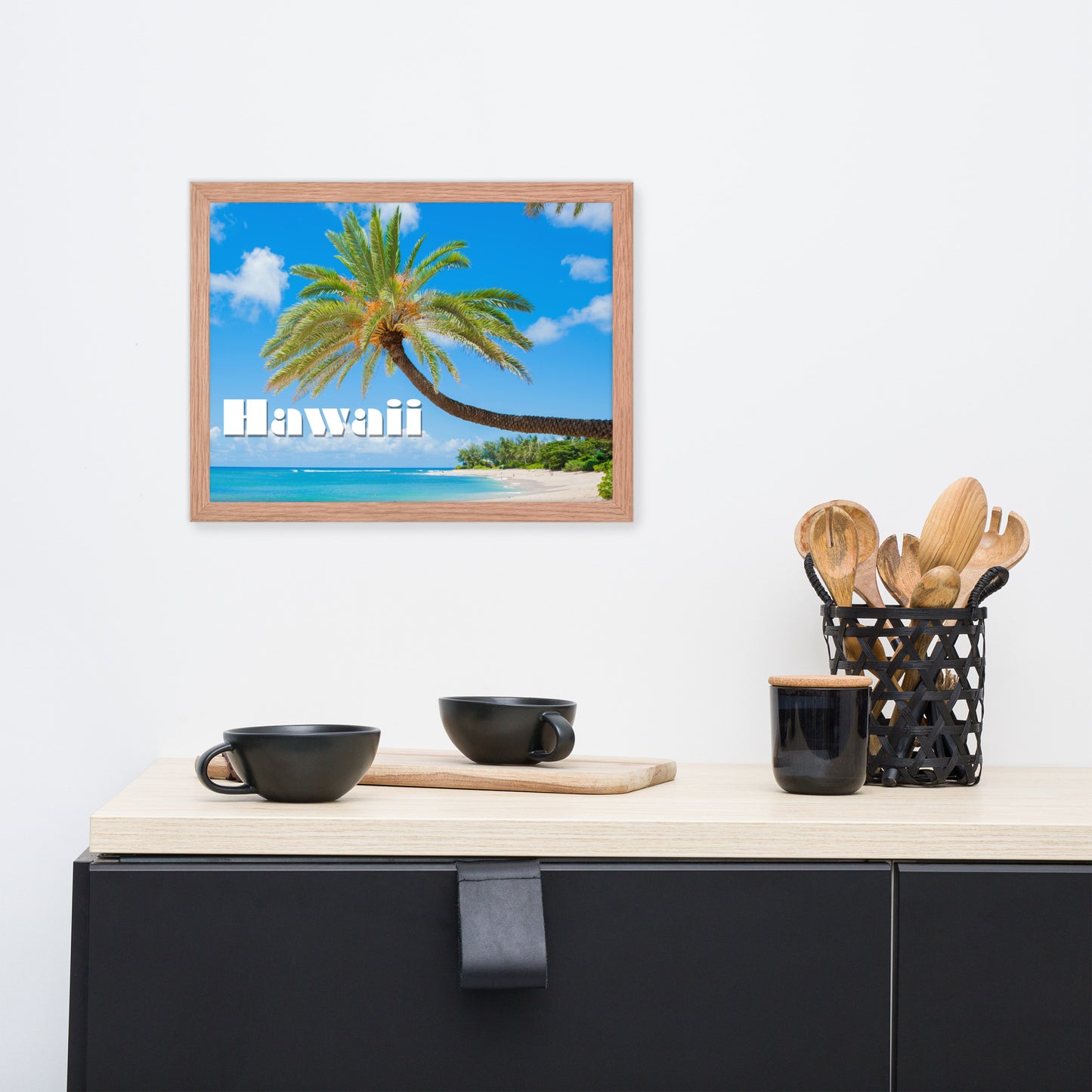 Sunset Beach, Hawaii, calmnessdesign.com, Framed poster