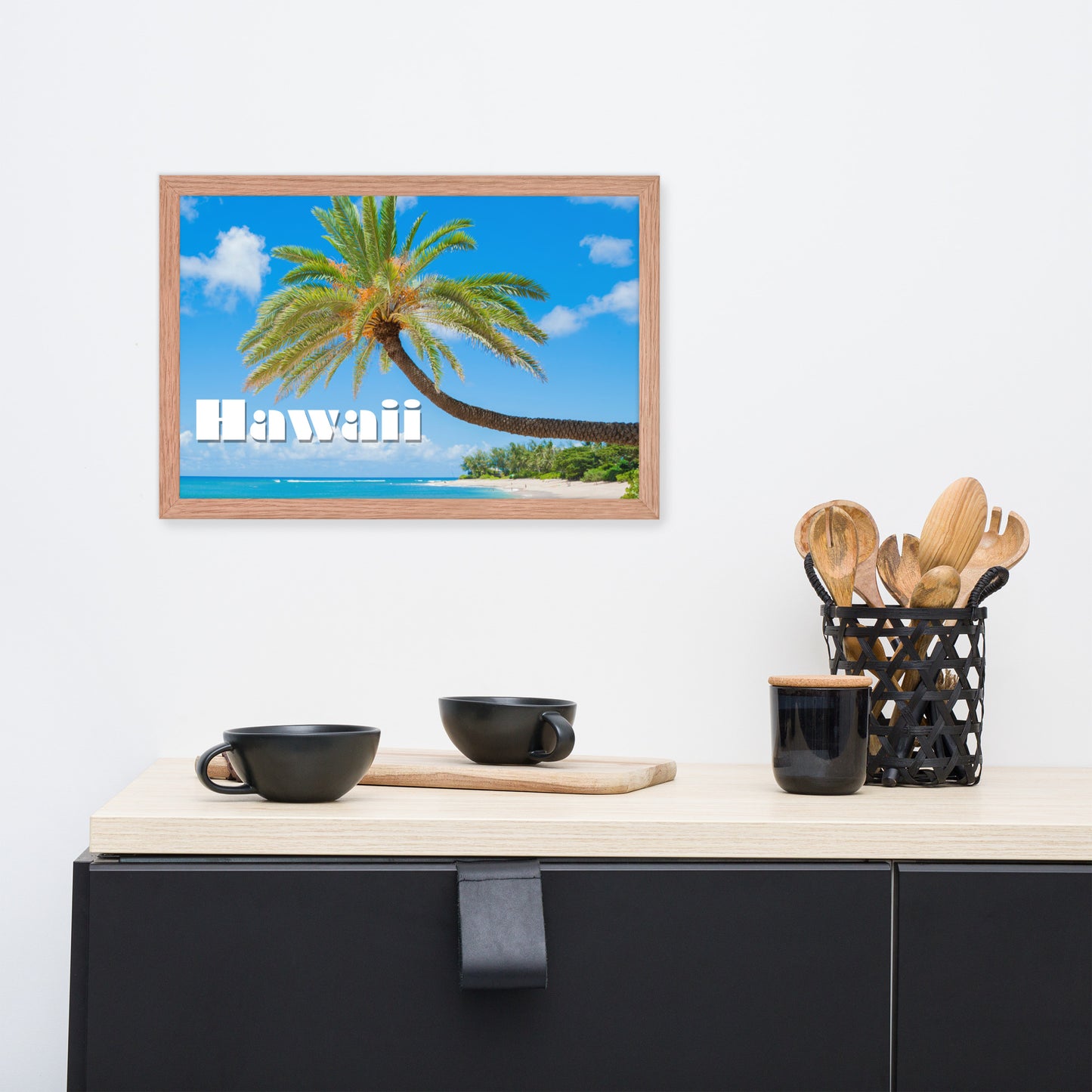 Sunset Beach, Hawaii, calmnessdesign.com, Framed poster