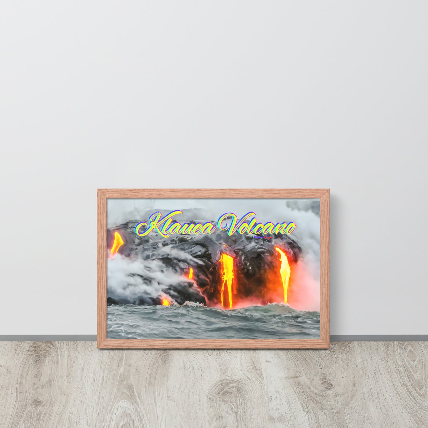 Klauea Volcano in Big Island Hawaii, Framed poster