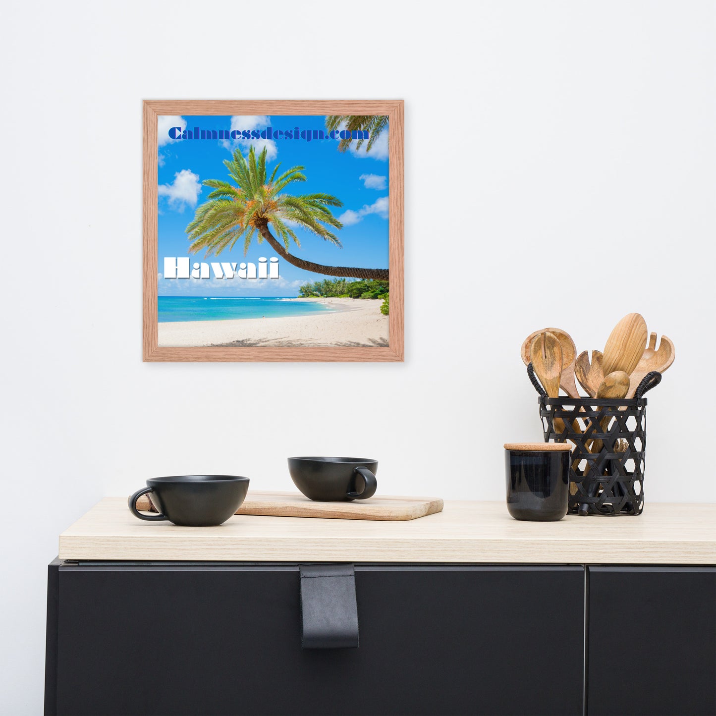 Sunset Beach, Hawaii, calmnessdesign.com, Framed poster