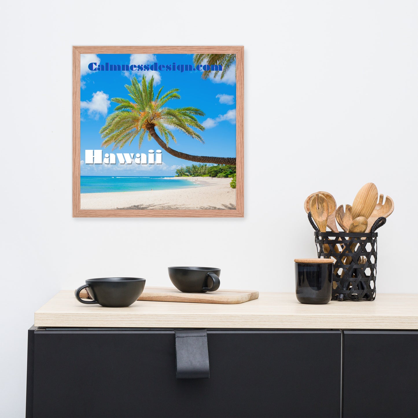Sunset Beach, Hawaii, calmnessdesign.com, Framed poster