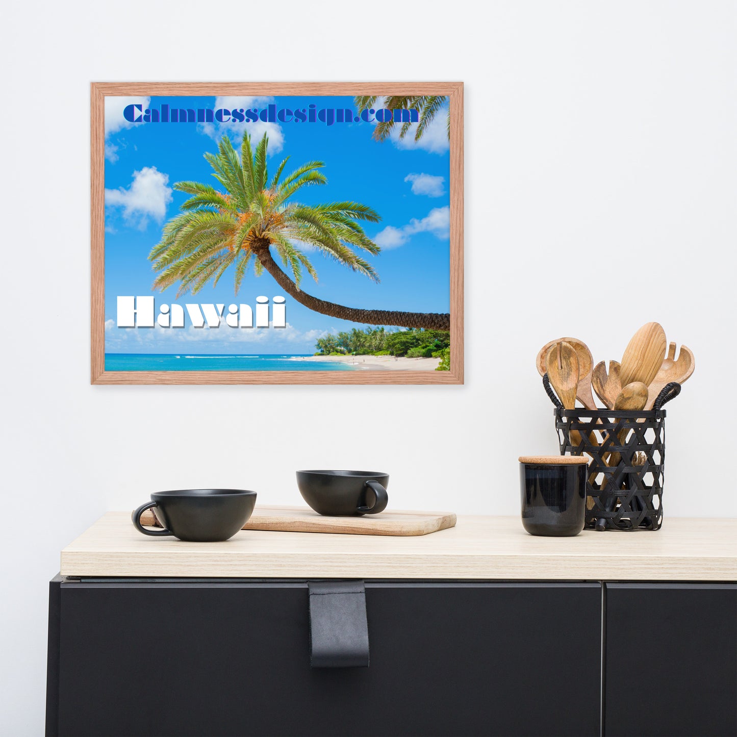 Sunset Beach, Hawaii, calmnessdesign.com, Framed poster