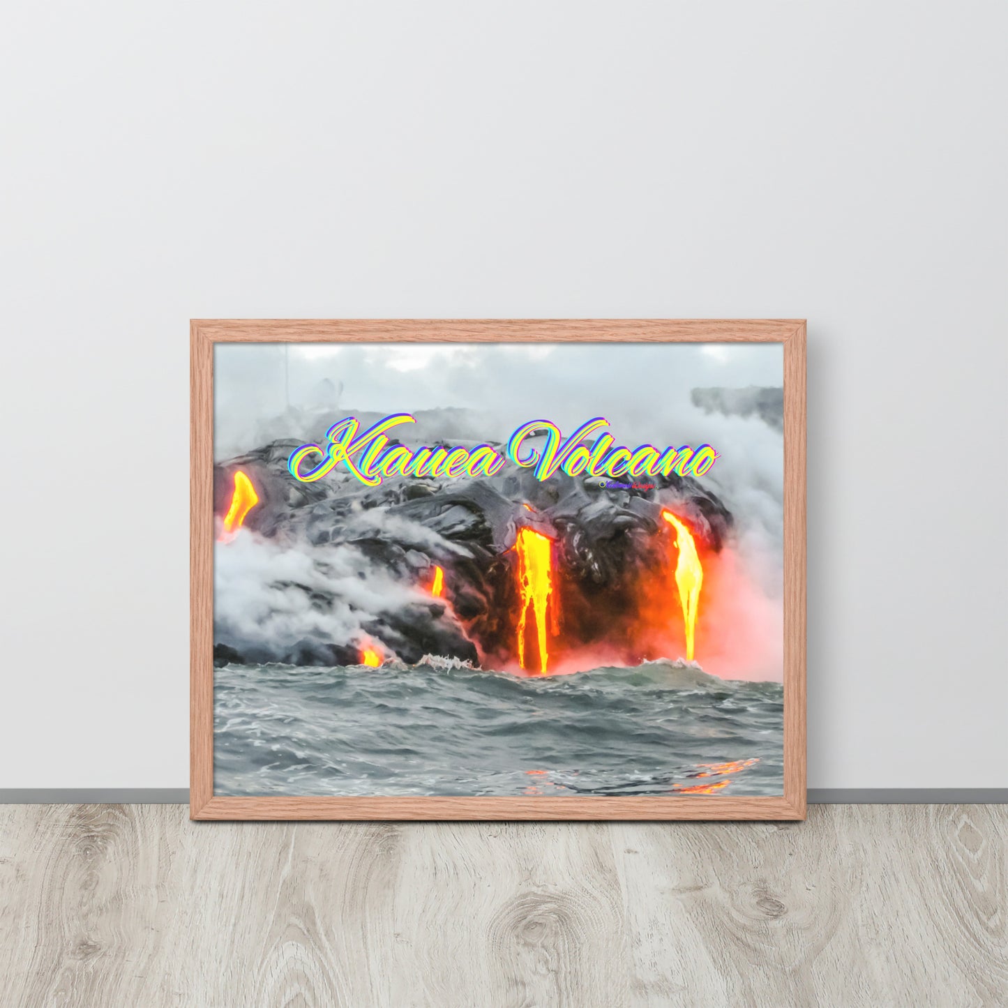Klauea Volcano in Big Island Hawaii, Framed poster