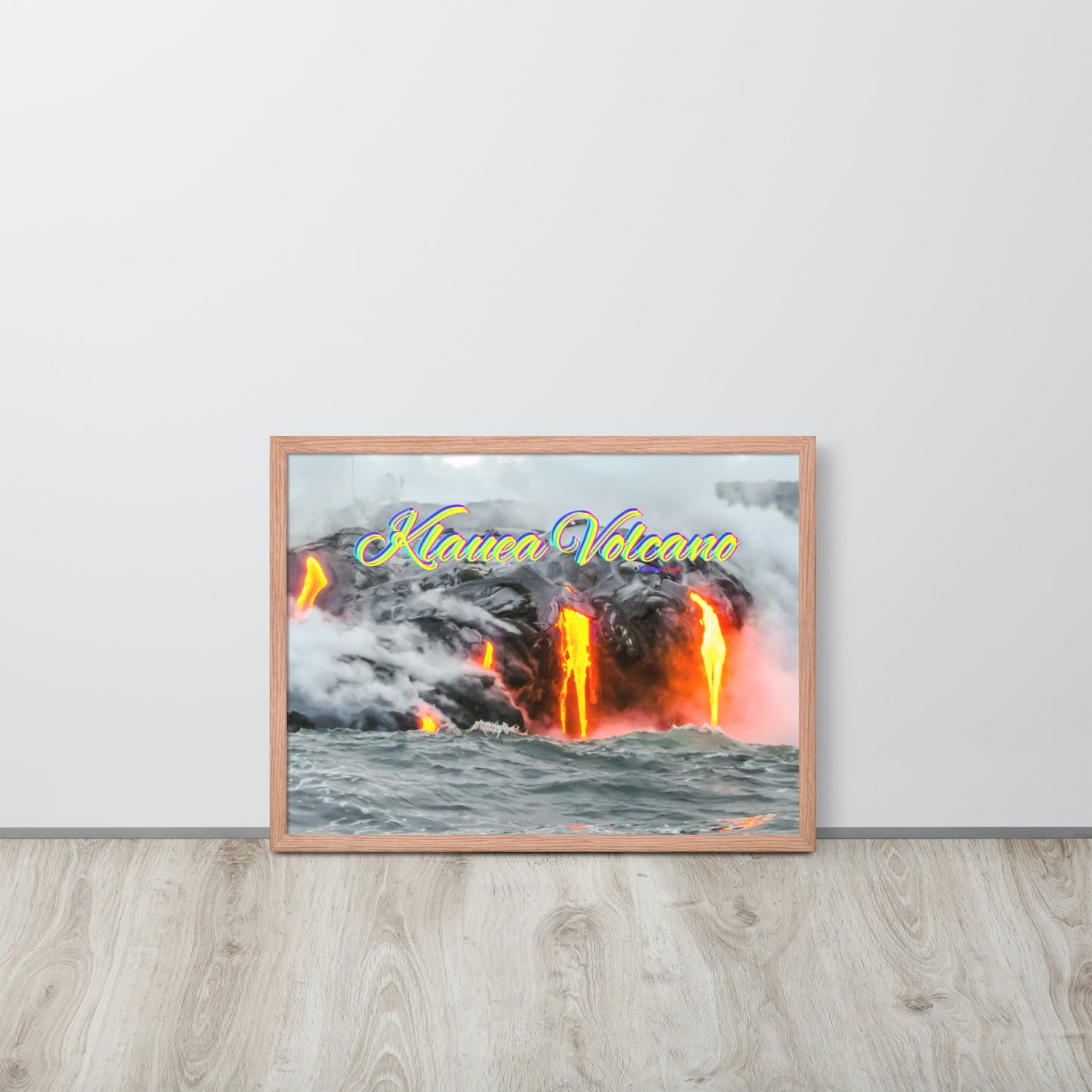 Klauea Volcano in Big Island Hawaii, Framed poster