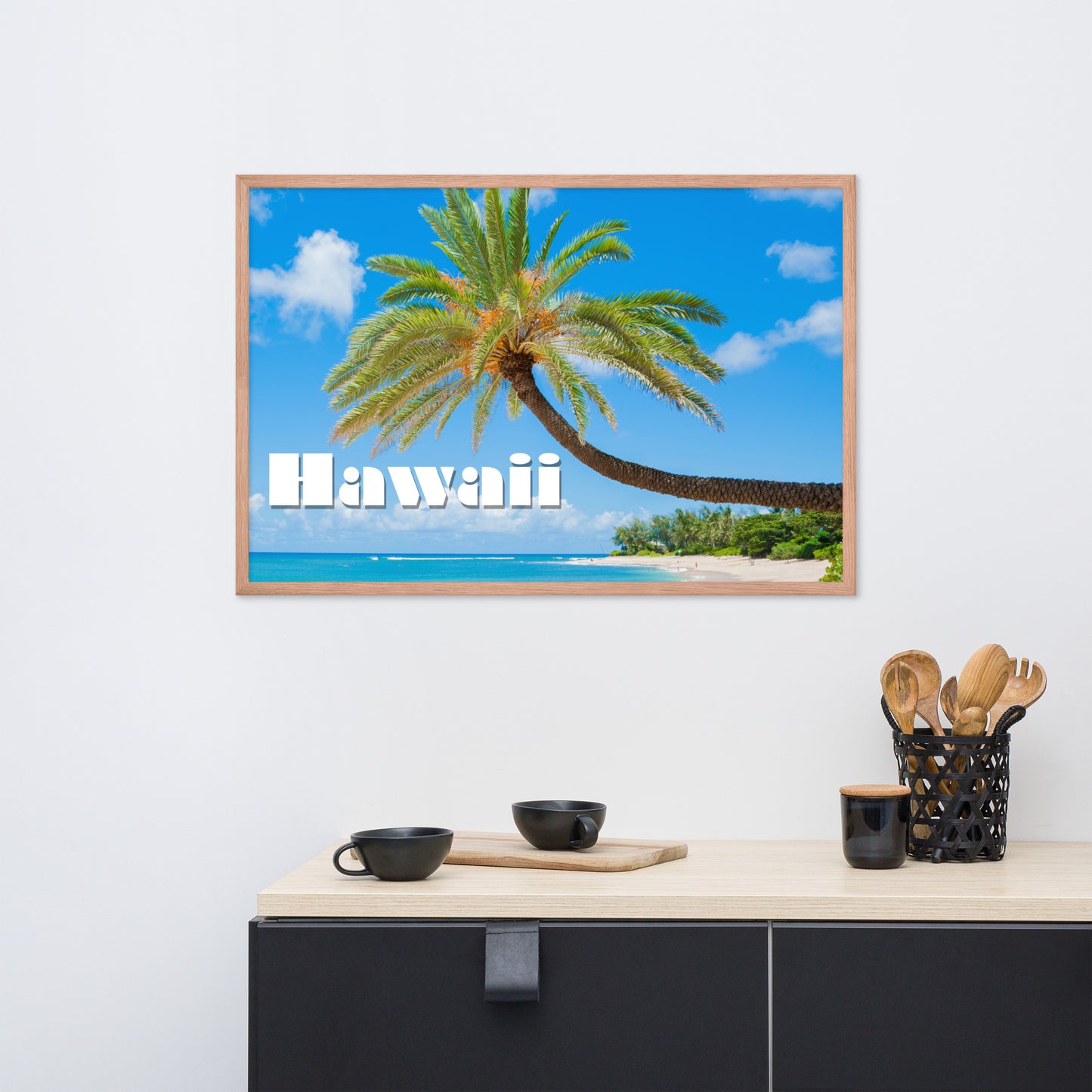 Sunset Beach, Hawaii, calmnessdesign.com, Framed poster