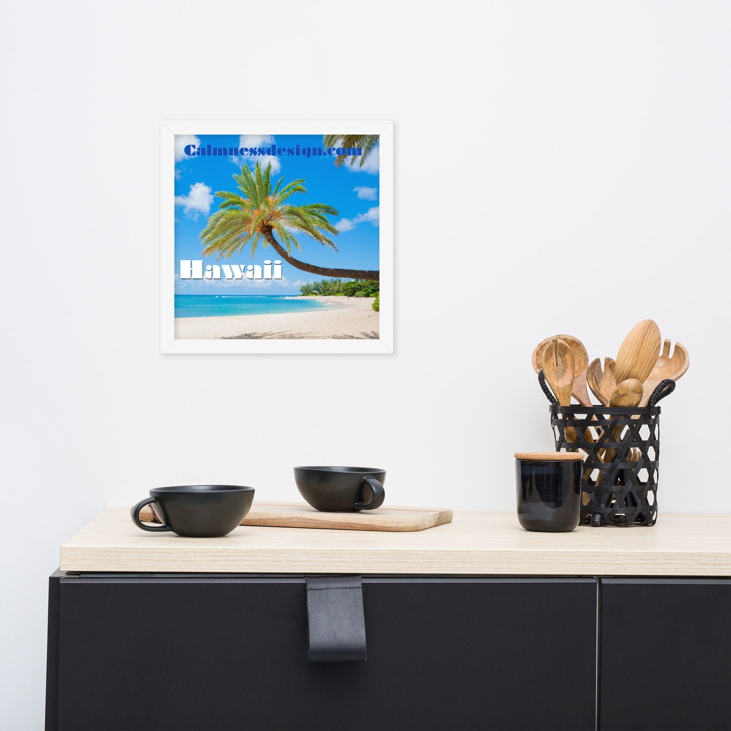 Sunset Beach, Hawaii, calmnessdesign.com, Framed poster