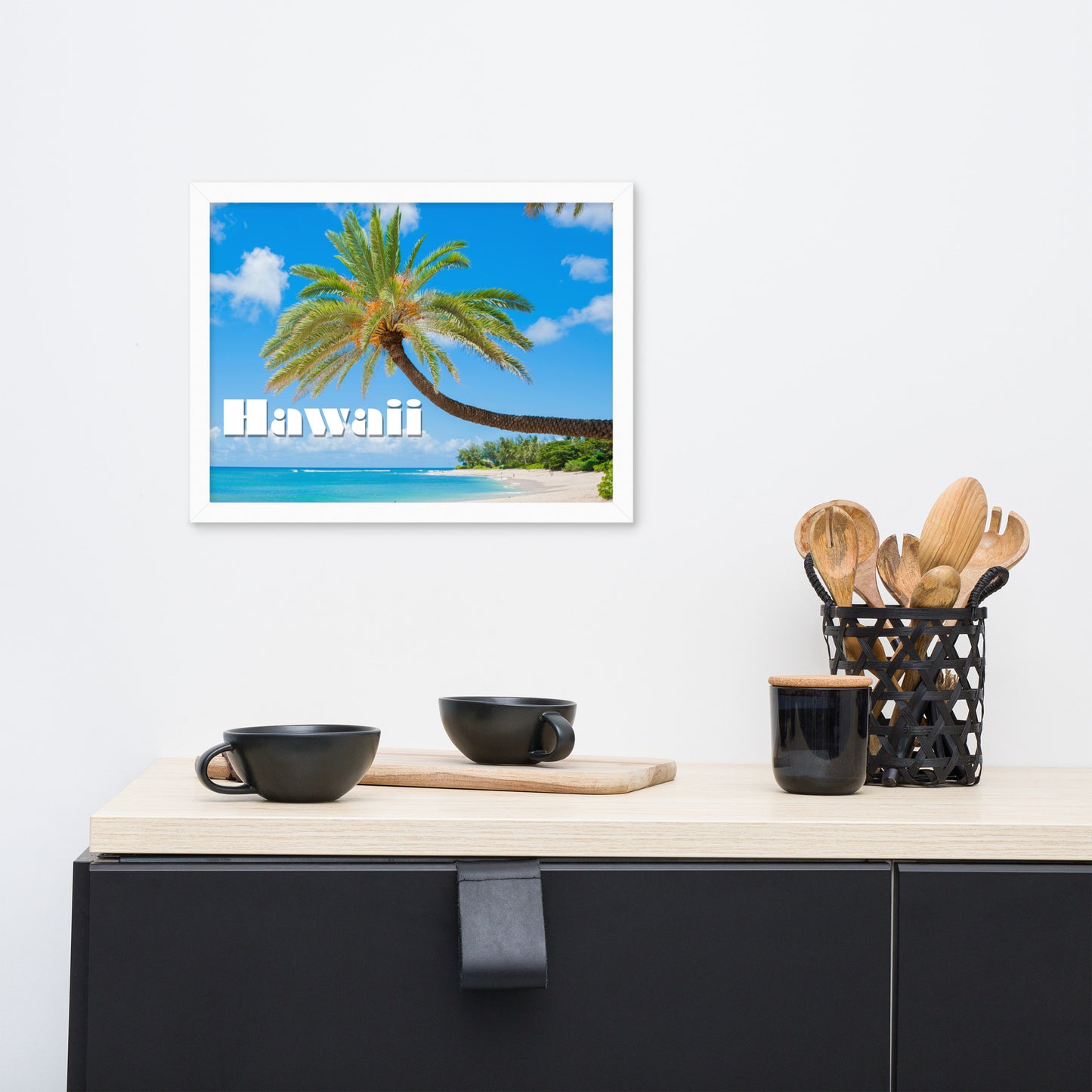 Sunset Beach, Hawaii, calmnessdesign.com, Framed poster