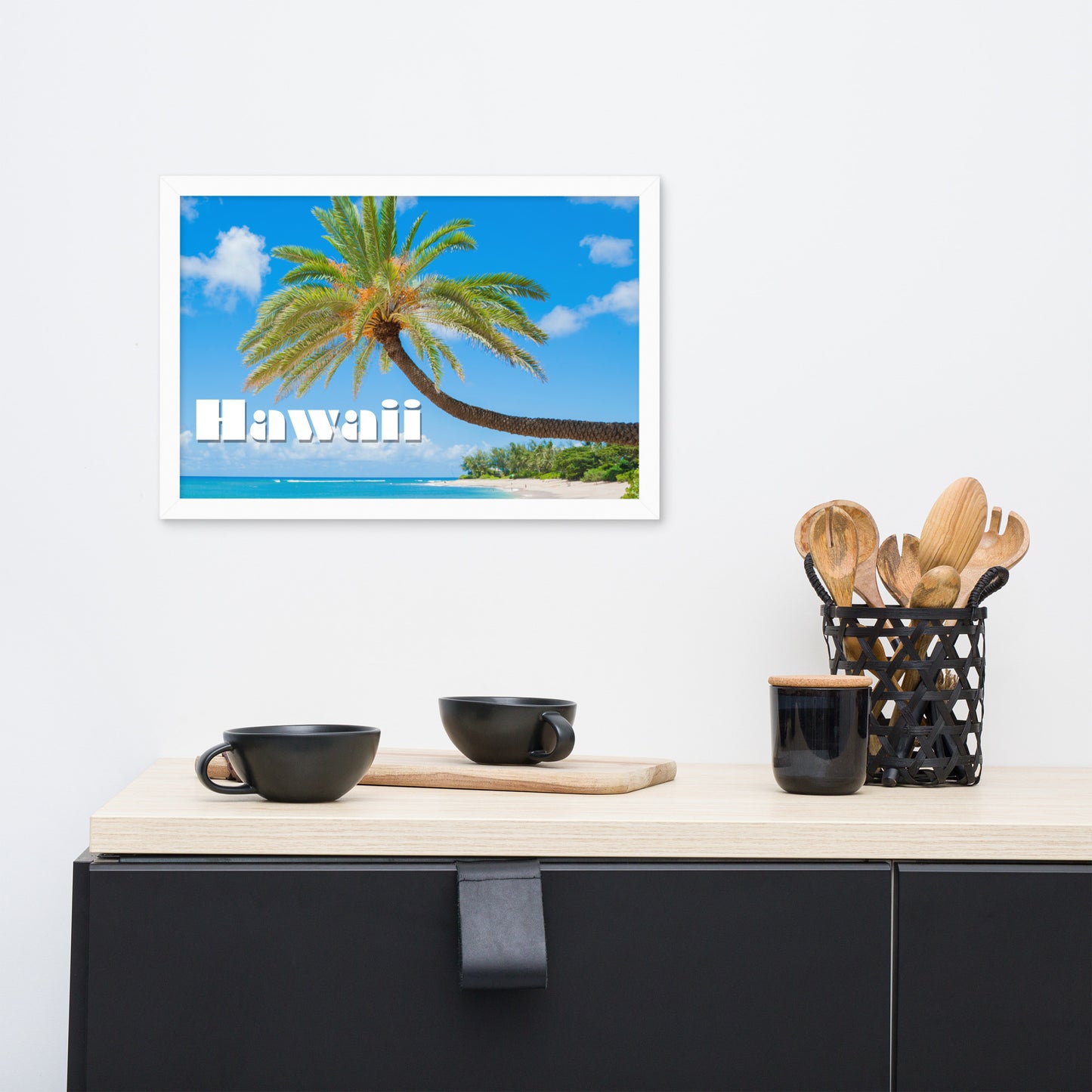 Sunset Beach, Hawaii, calmnessdesign.com, Framed poster