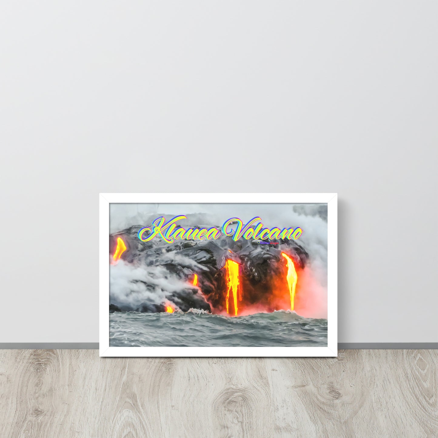Klauea Volcano in Big Island Hawaii, Framed poster