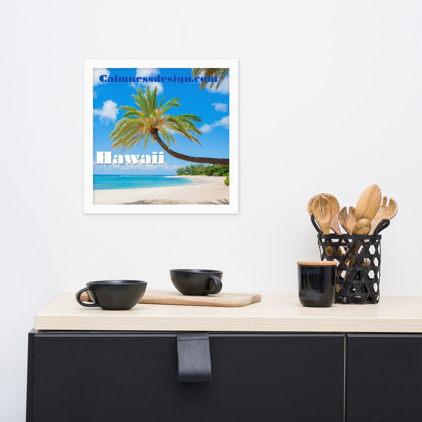 Sunset Beach, Hawaii, calmnessdesign.com, Framed poster