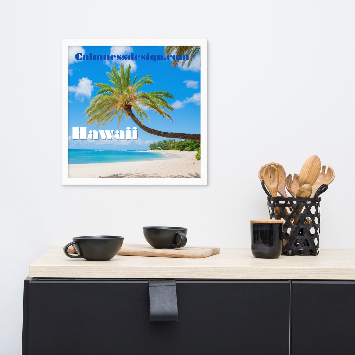 Sunset Beach, Hawaii, calmnessdesign.com, Framed poster