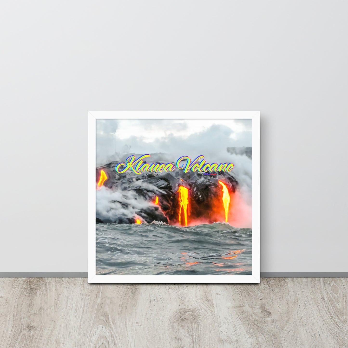 Klauea Volcano in Big Island Hawaii, Framed poster