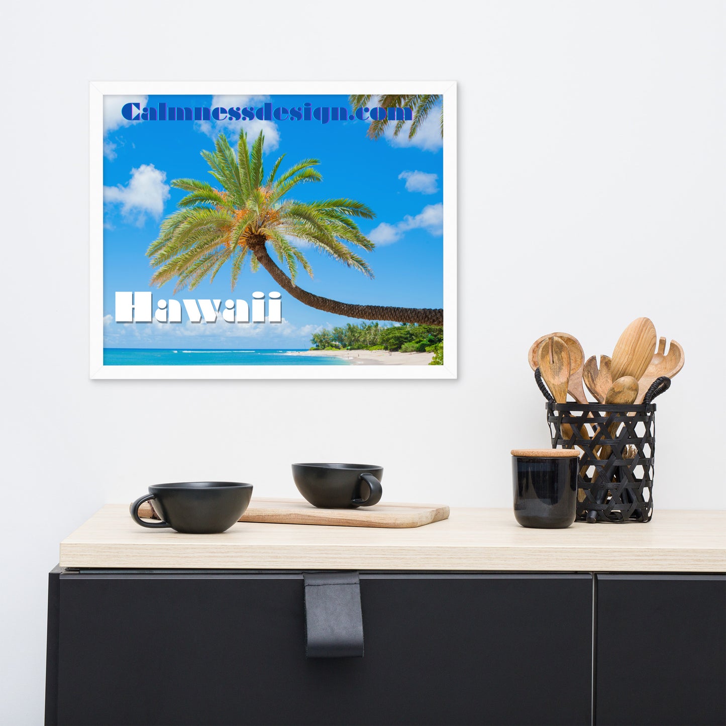 Sunset Beach, Hawaii, calmnessdesign.com, Framed poster