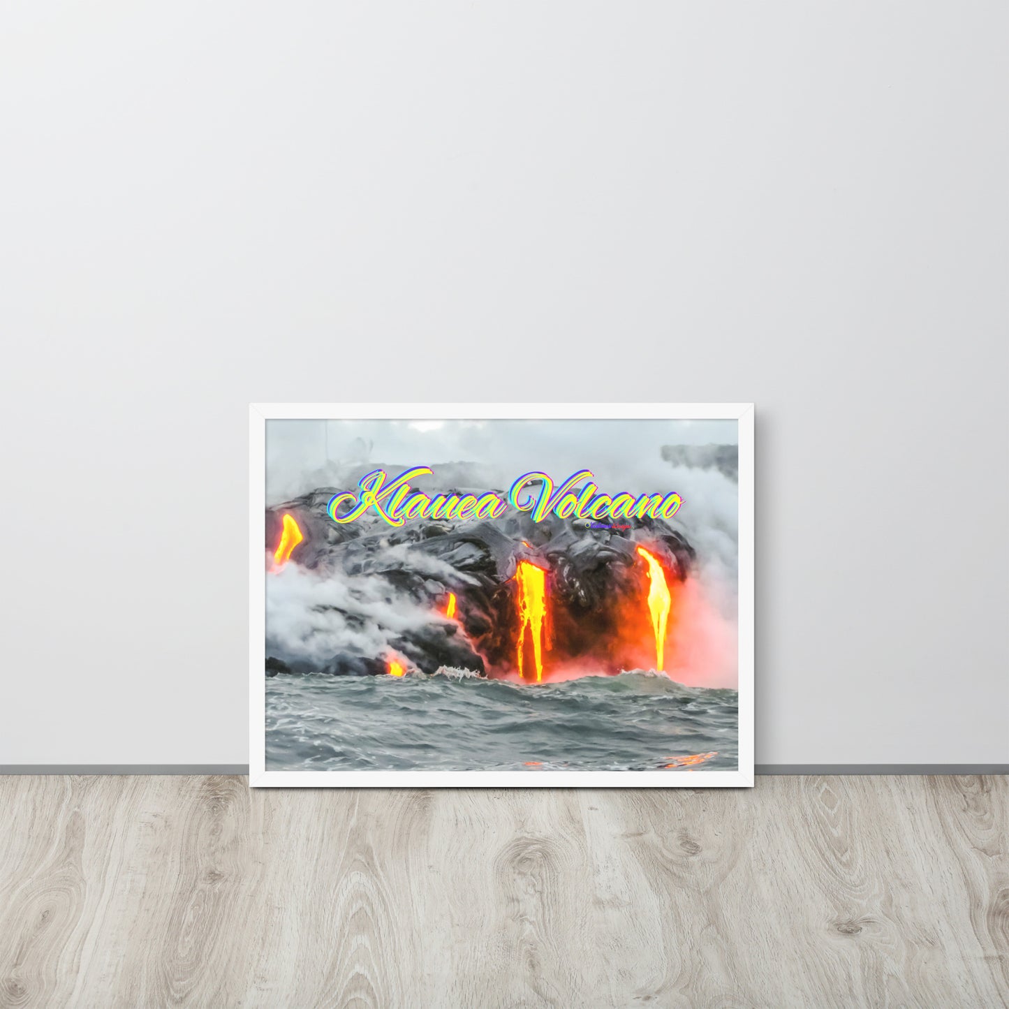 Klauea Volcano in Big Island Hawaii, Framed poster