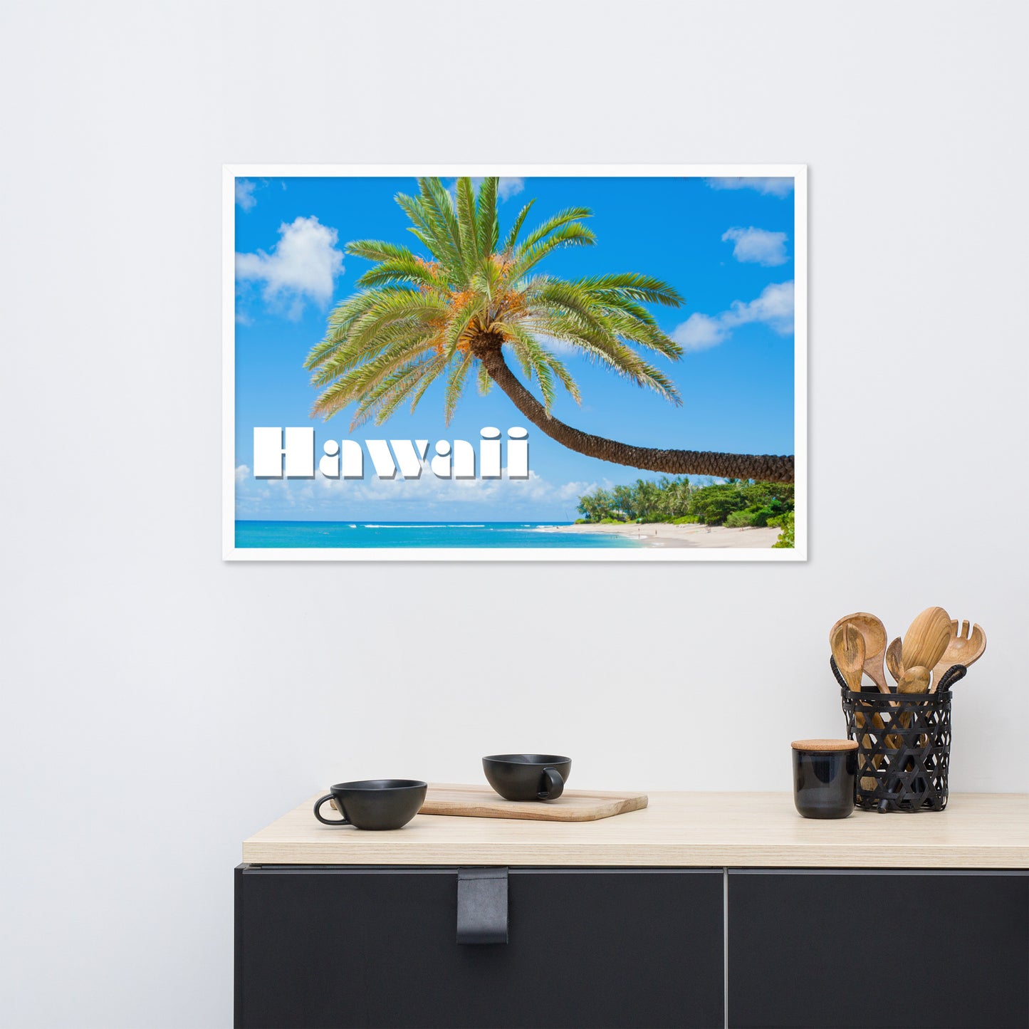 Sunset Beach, Hawaii, calmnessdesign.com, Framed poster