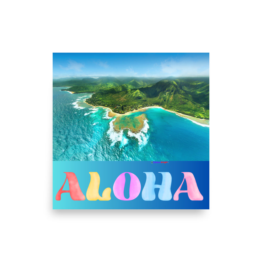 Aloha, Calmness Designs, Poster