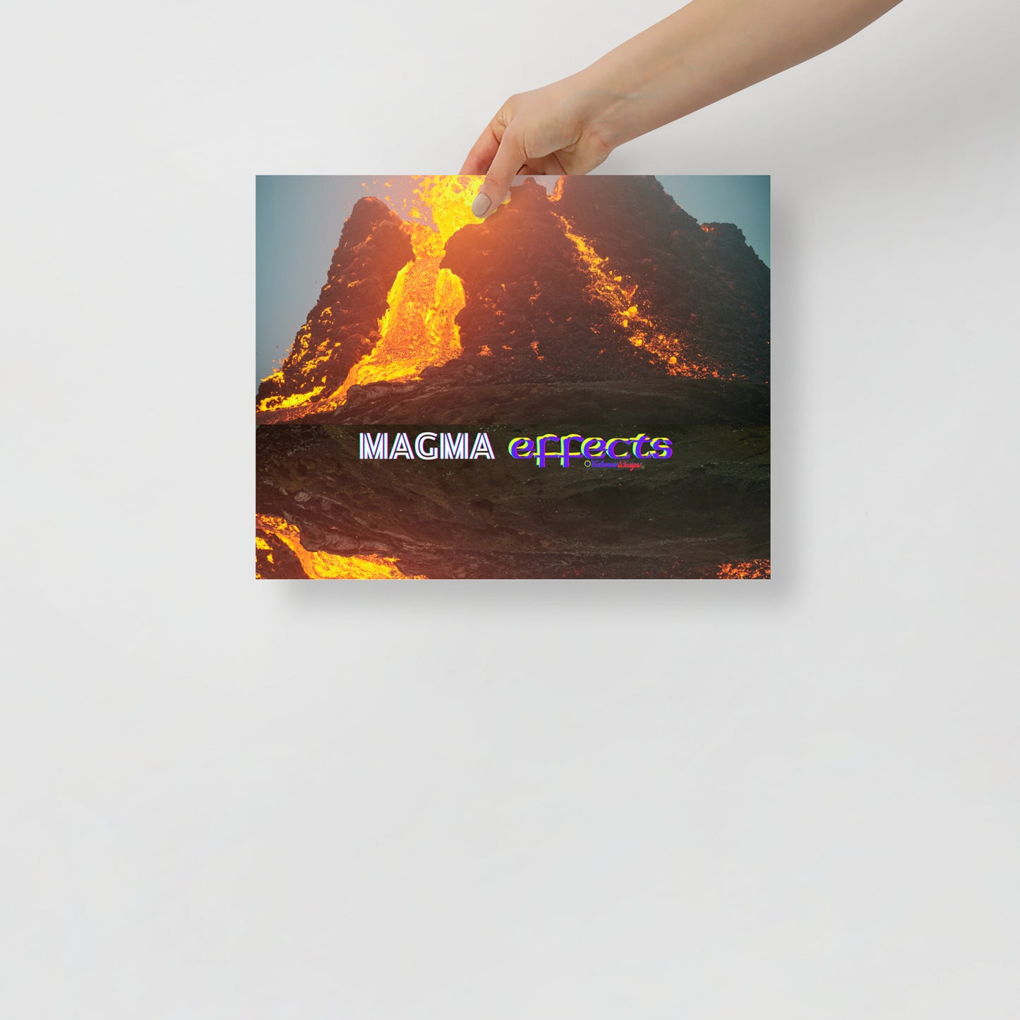 Volcano Magma Effects, Lava Flowing, Poster