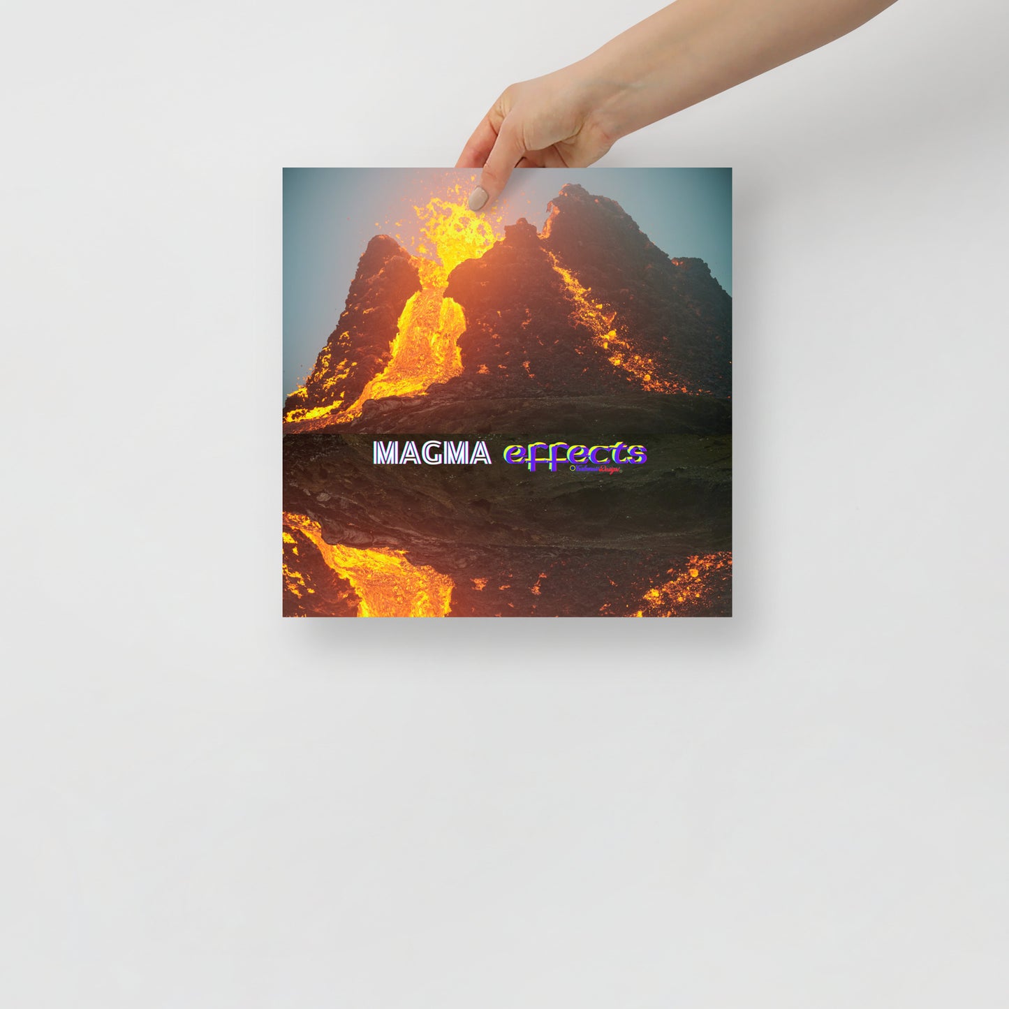 Volcano Magma Effects, Lava Flowing, Poster