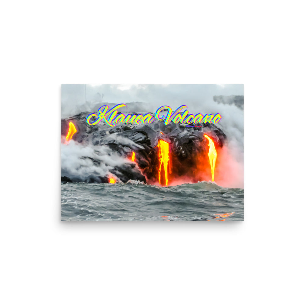 Klauea Volcano in Big Island Hawaii, Poster